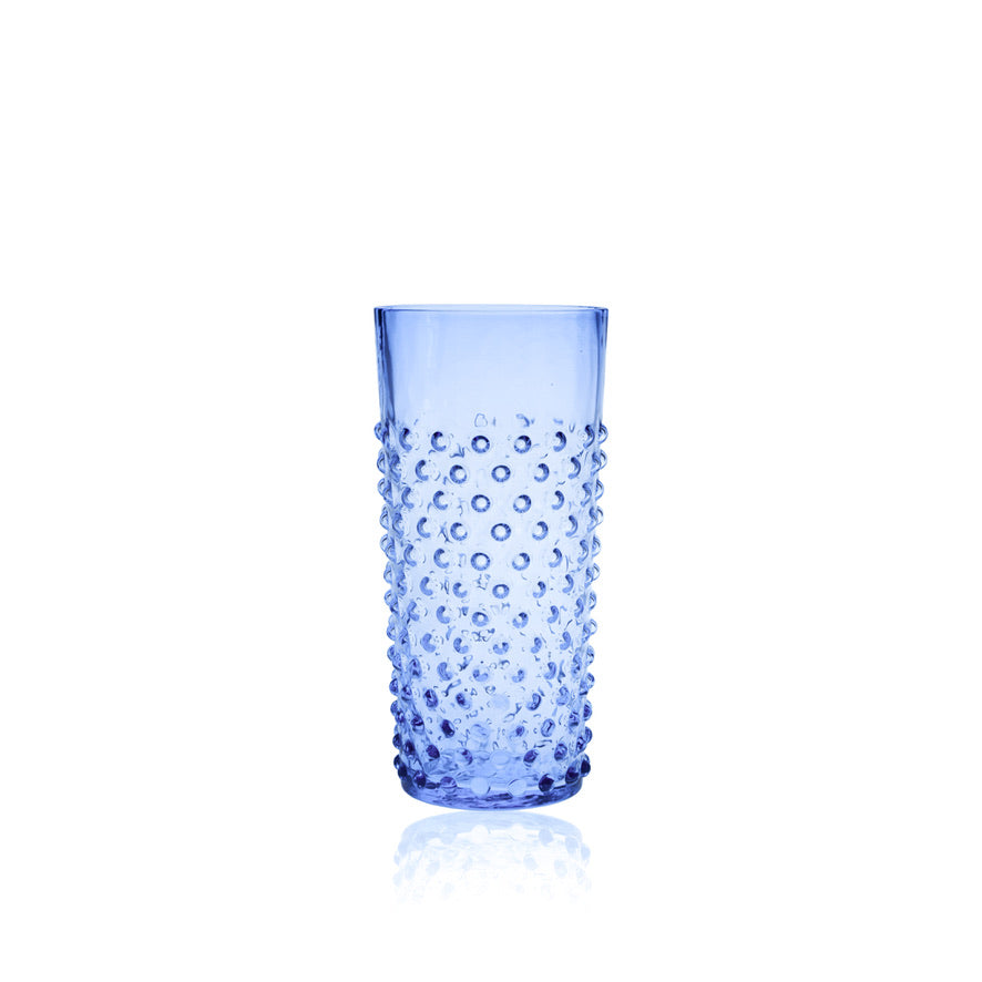 Vysoká Sklenice Hobnail Light Blue