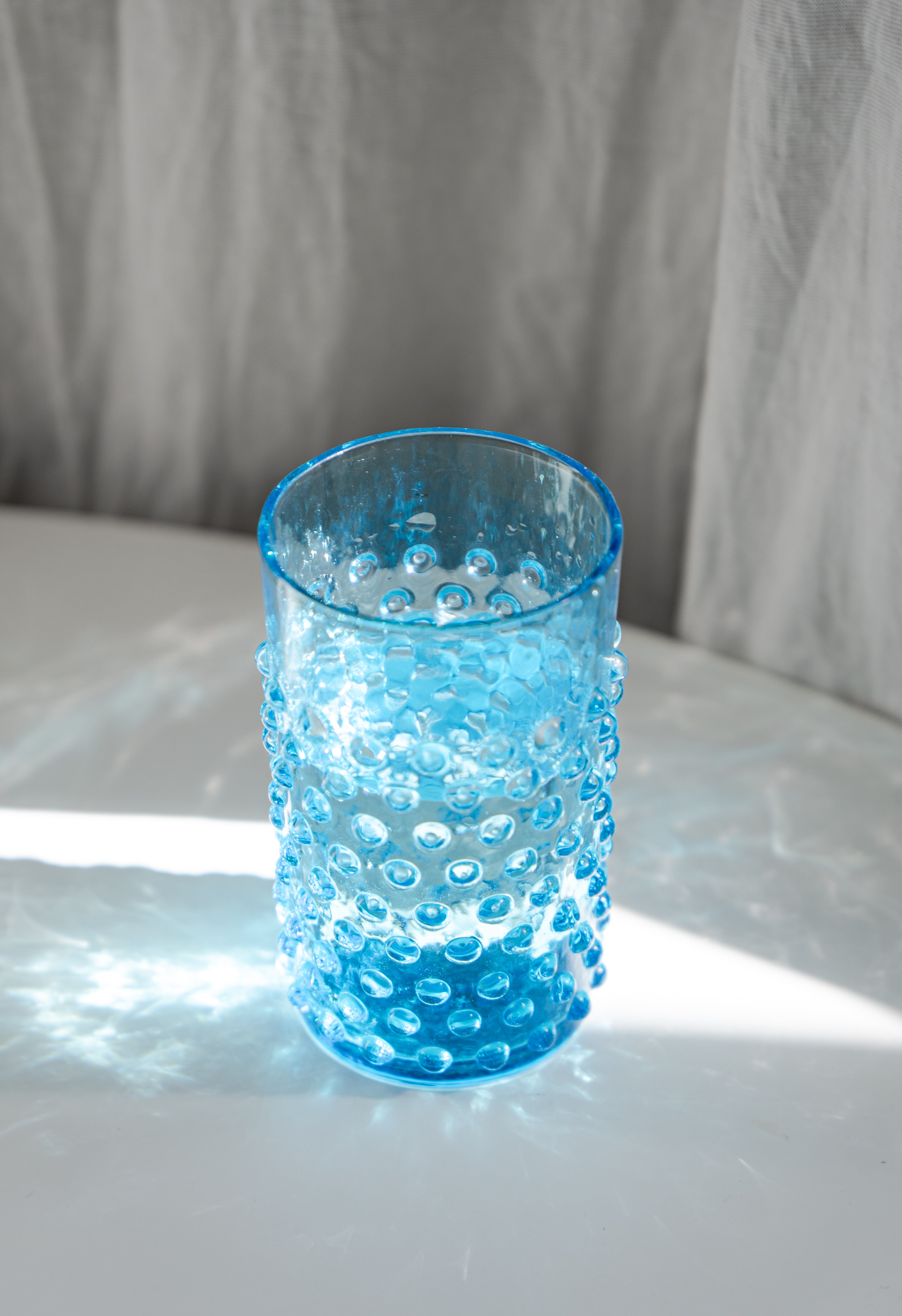 Sklenice Hobnail Azure