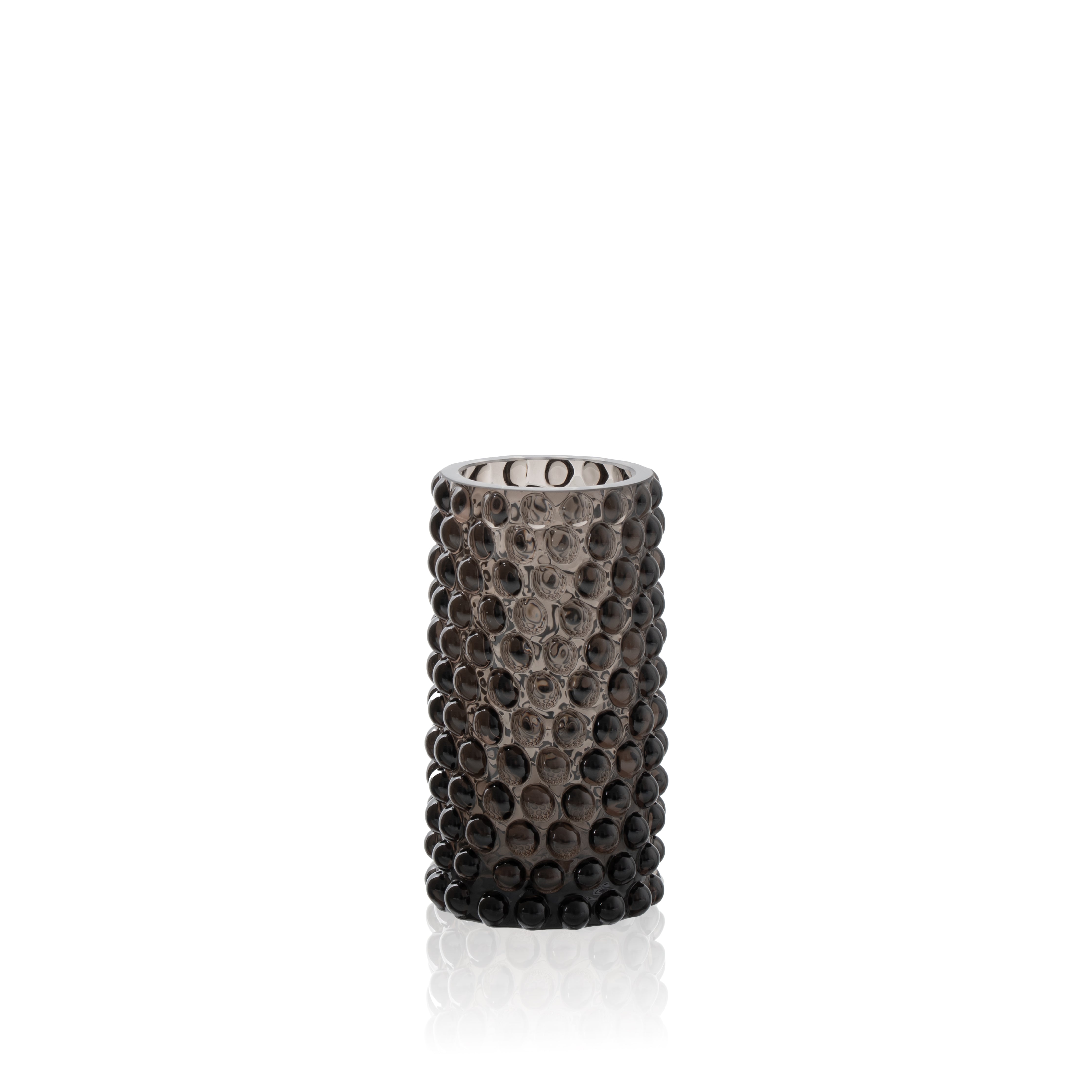Black Smoke Hobnail Bud Váza