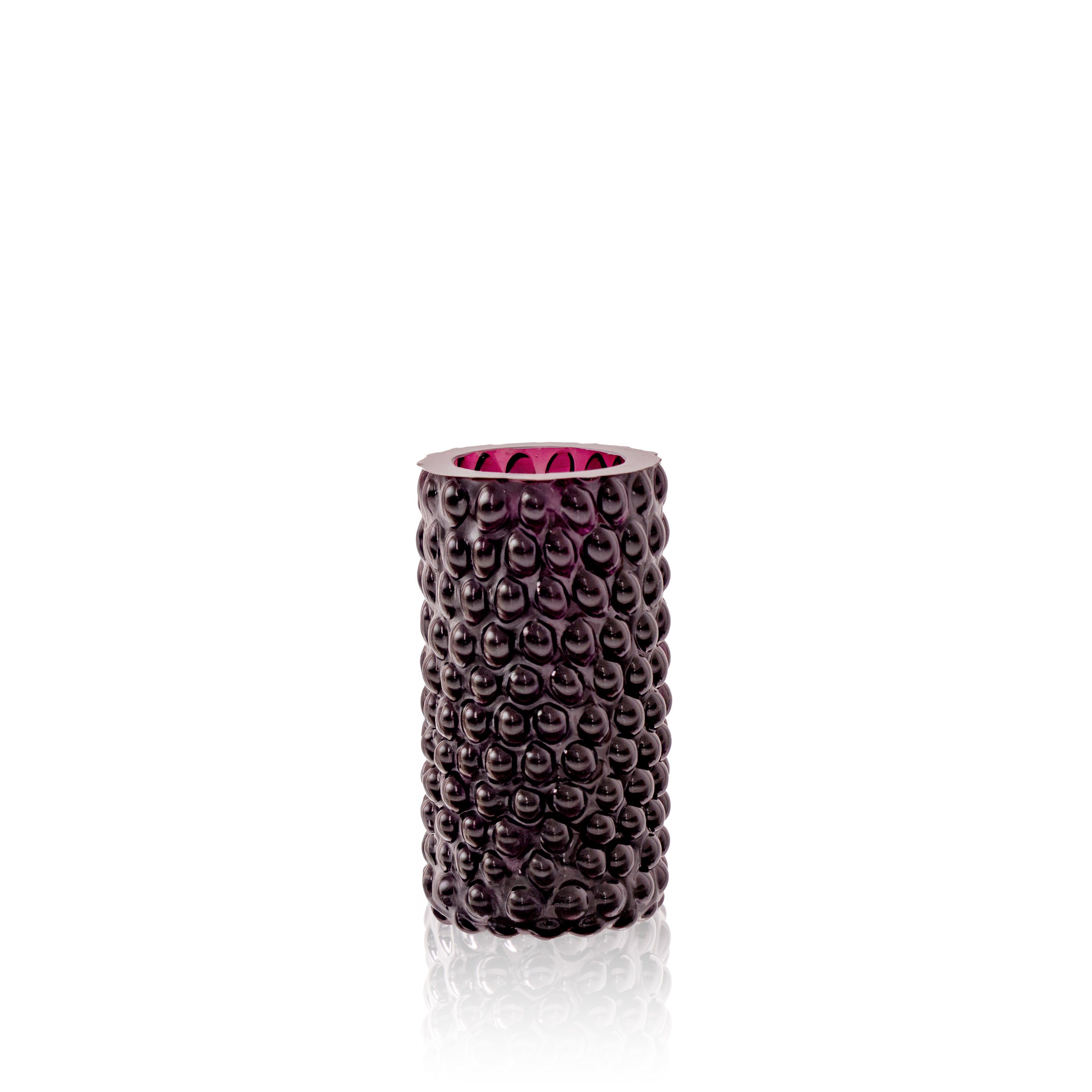 Violet Hobnail Bud Váza