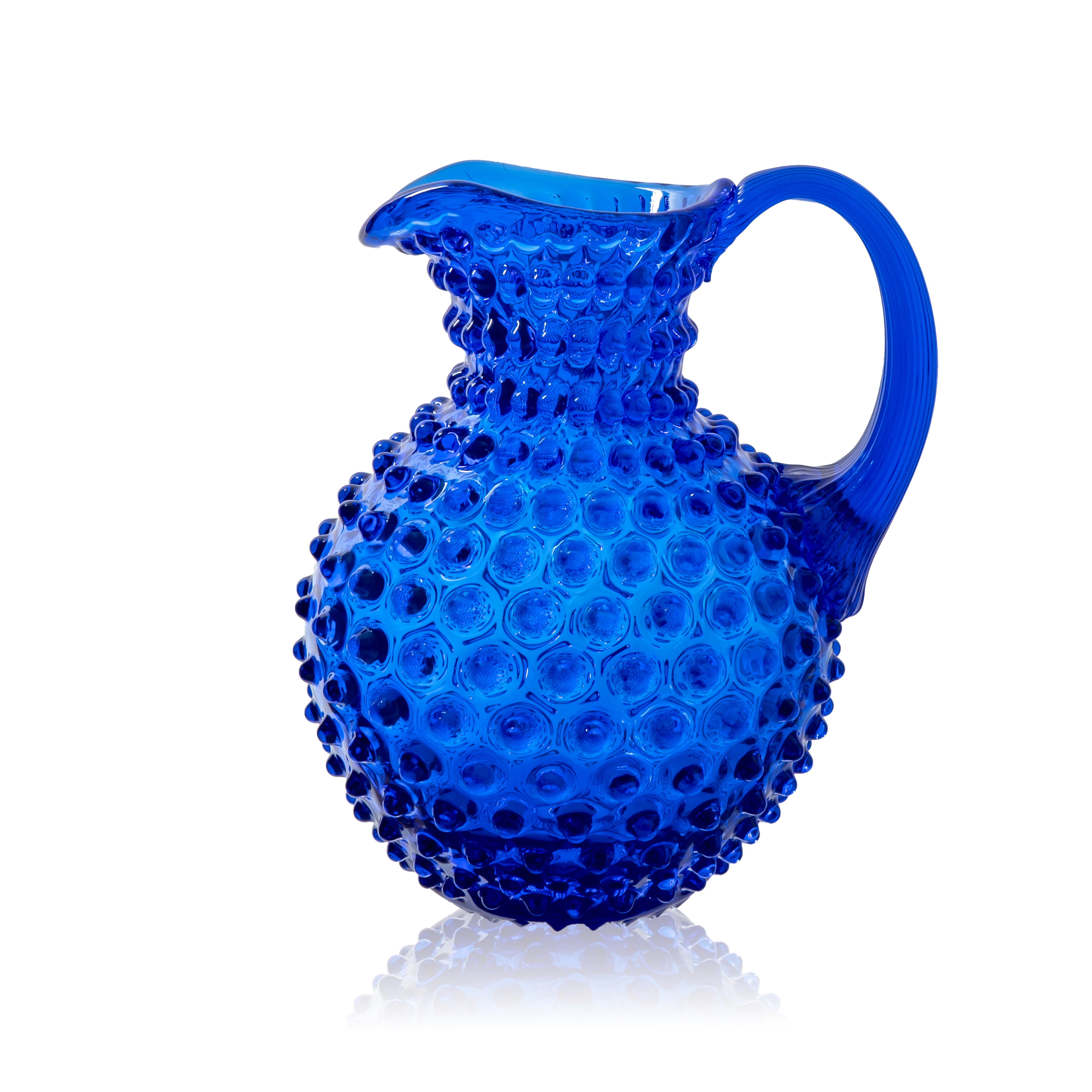 Hobnail Džbán Electric Blue