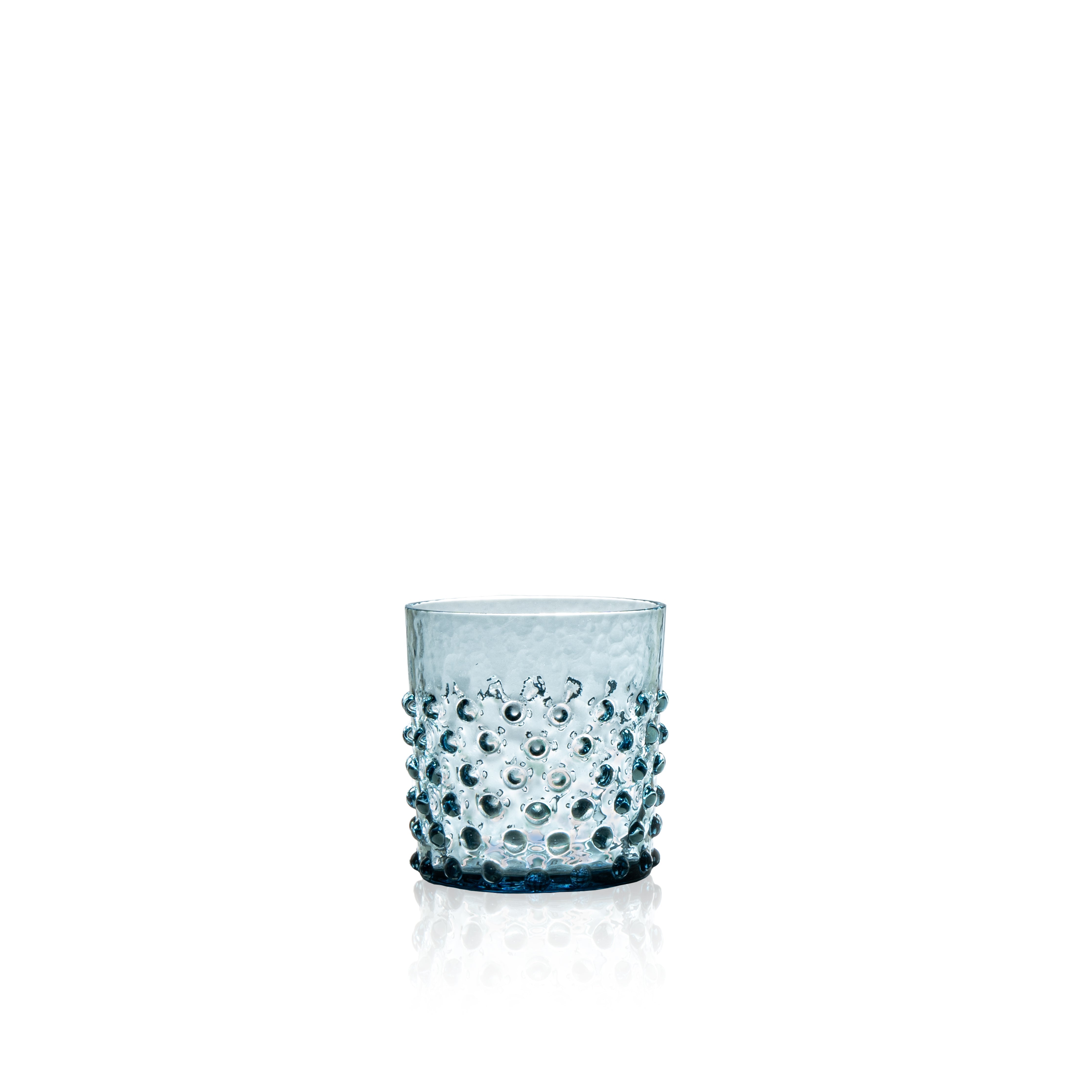Whiskey Sklenice Hobnail Misty Blue