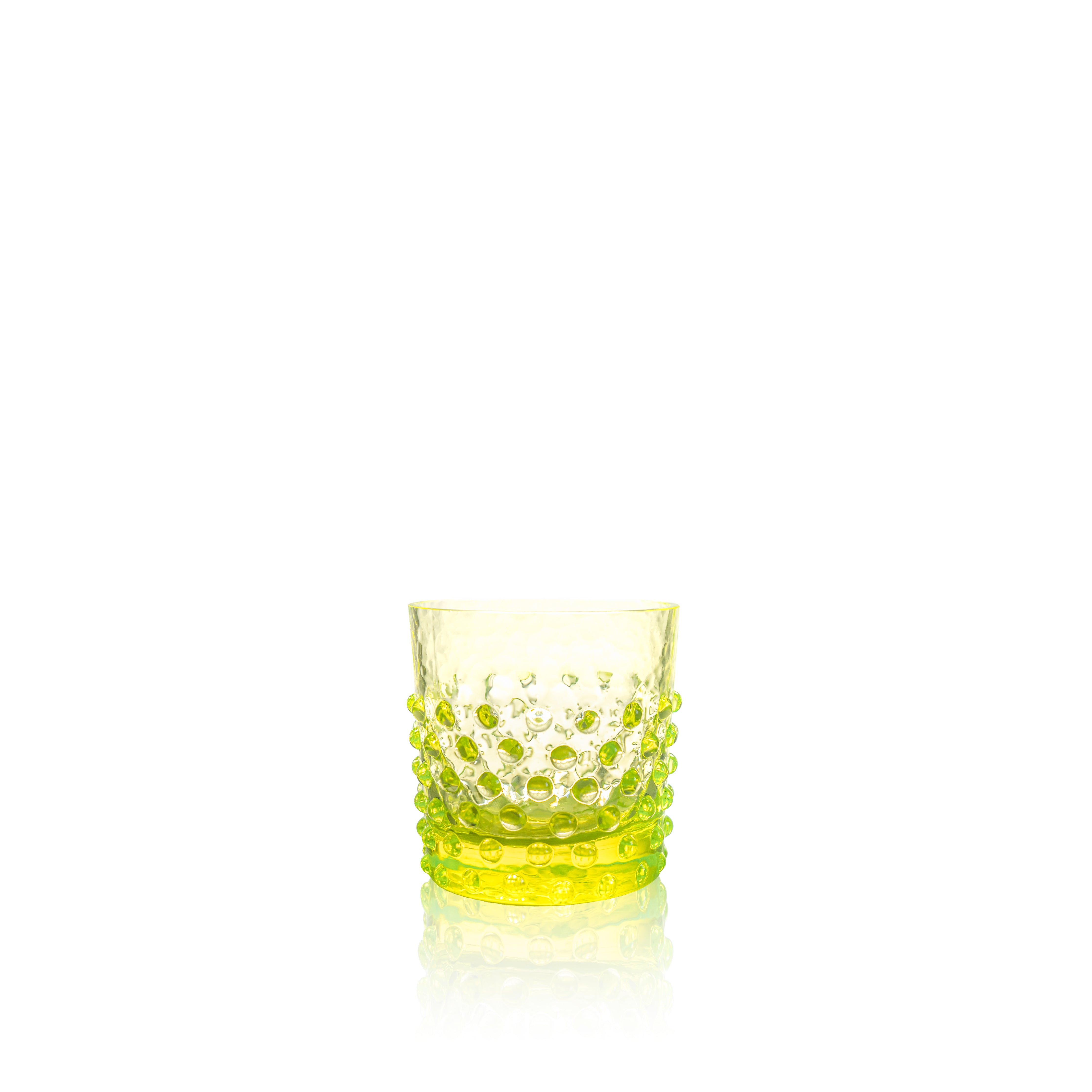 Whiskey Sklenice Hobnail Neon Citrine