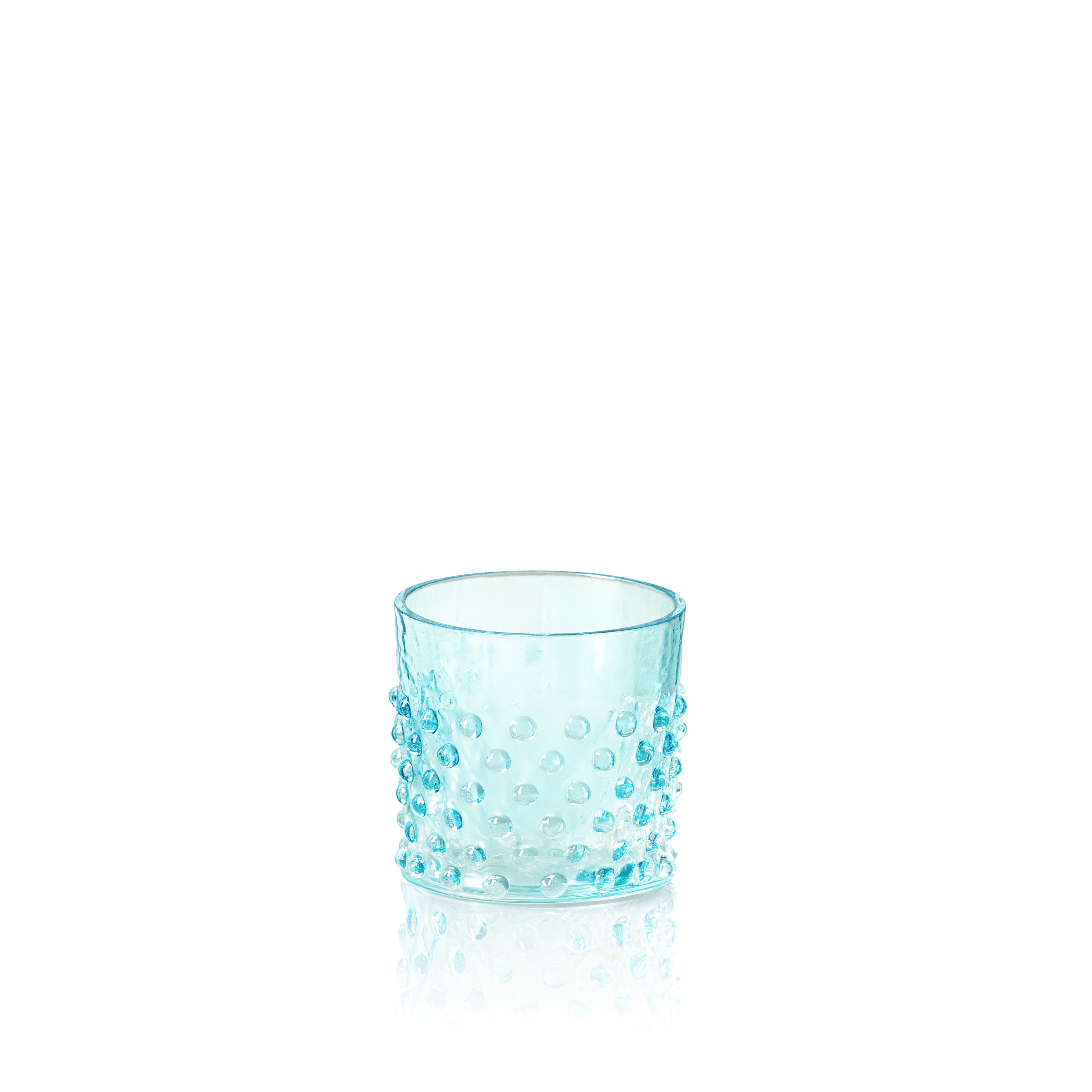 Whiskey Sklenice Hobnail Underlay Aquamarine