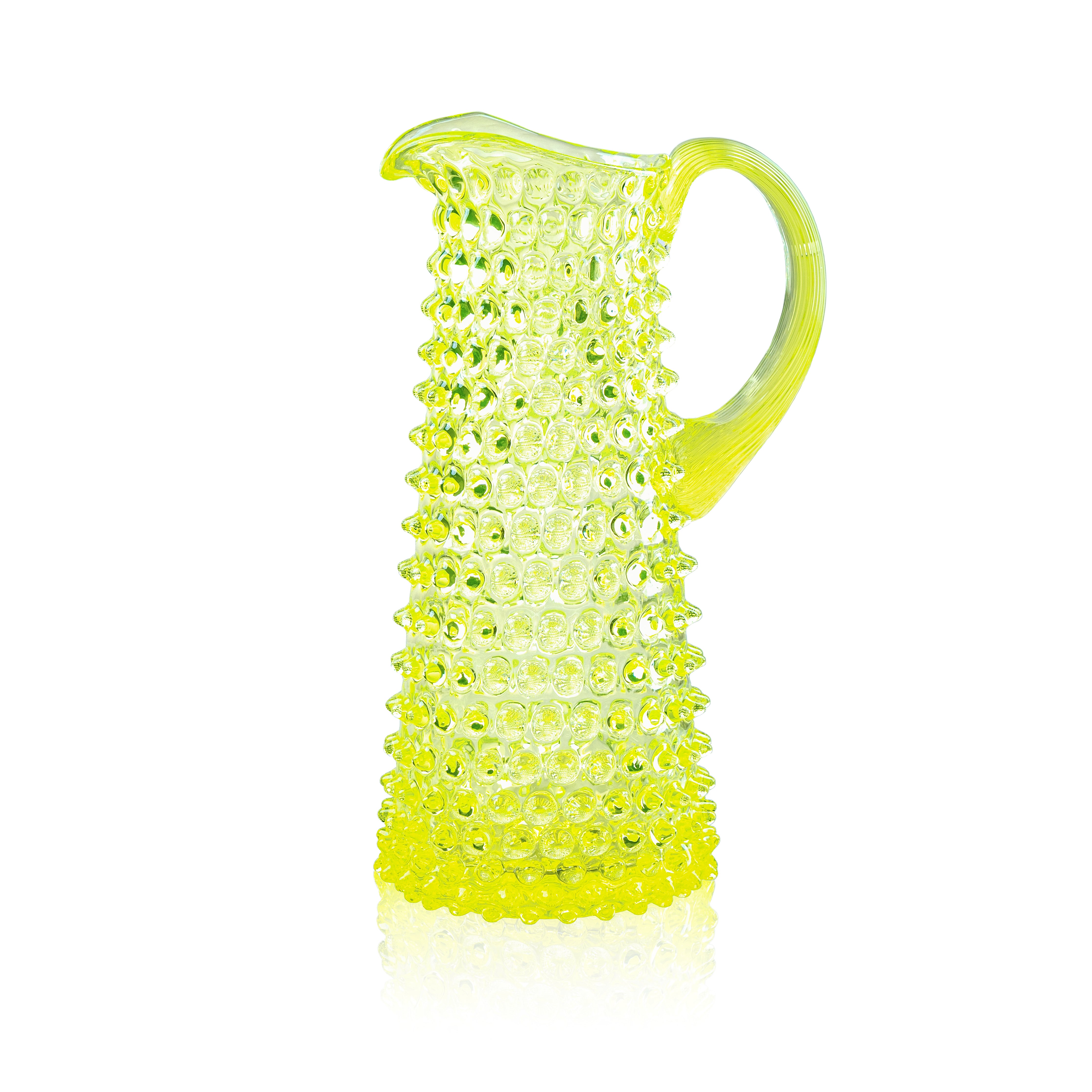 Neon Citrine Hobnail Vysoký Džbán