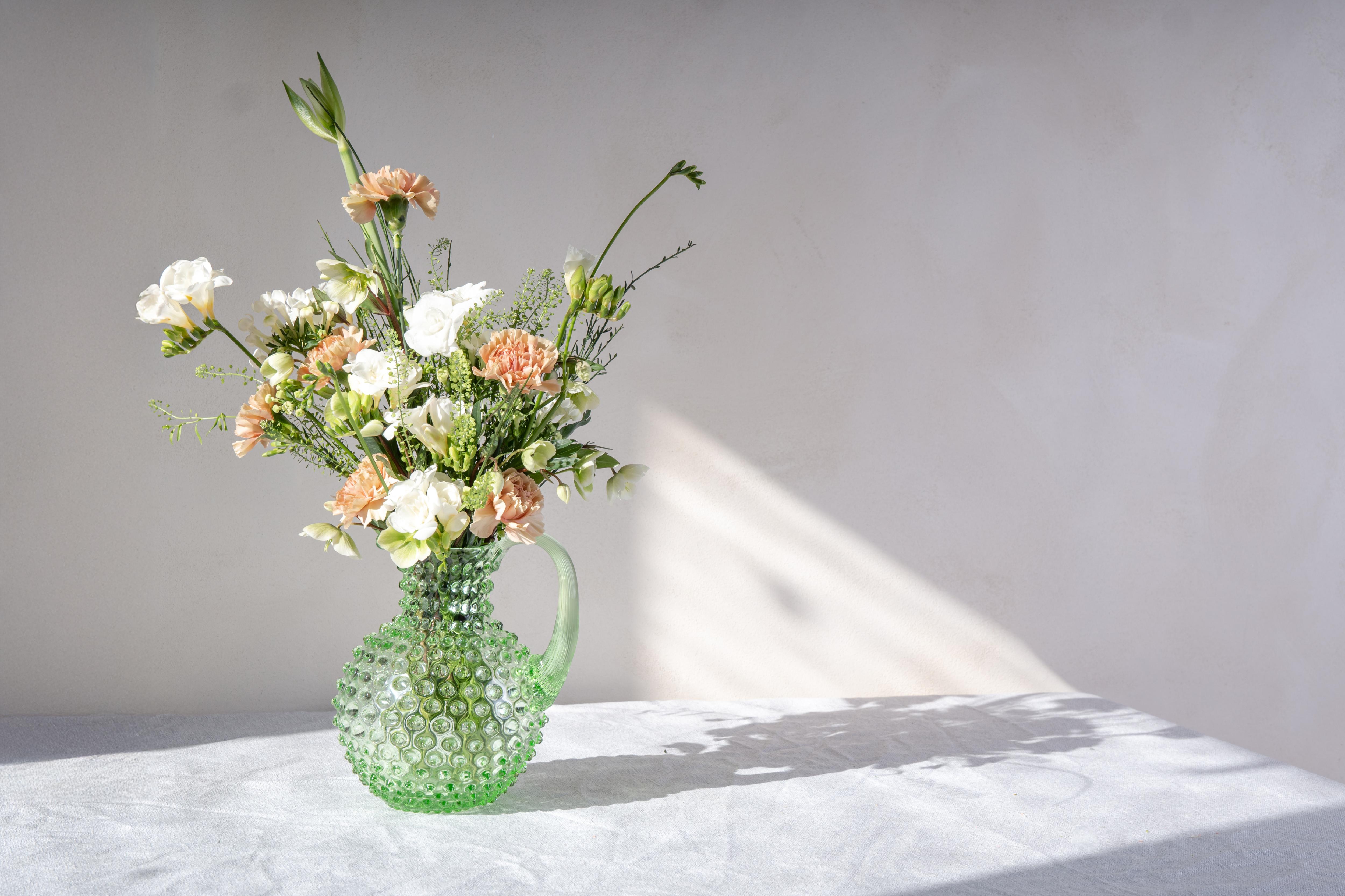 Hobnail Džbán Light Green
