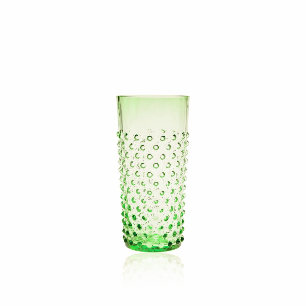 Vysoká Sklenice Hobnail Light Green