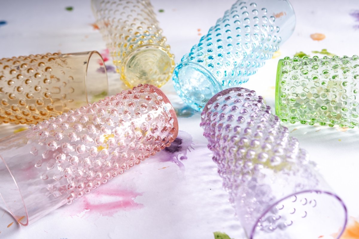 Rainbow box of Hobnail Tall Tumblers - KLIMCHI