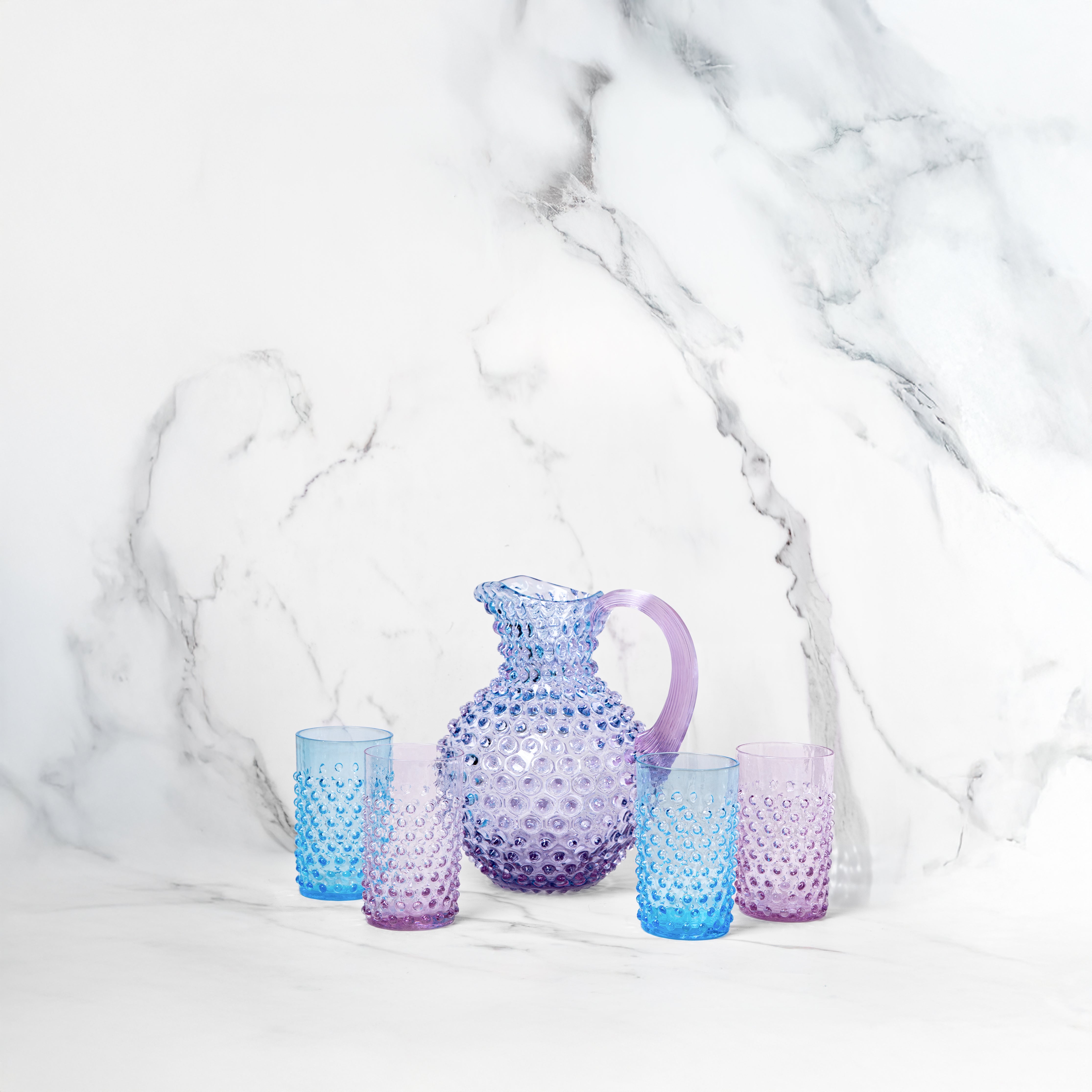Sada Galaxy Hobnail Džbán a Sklenice