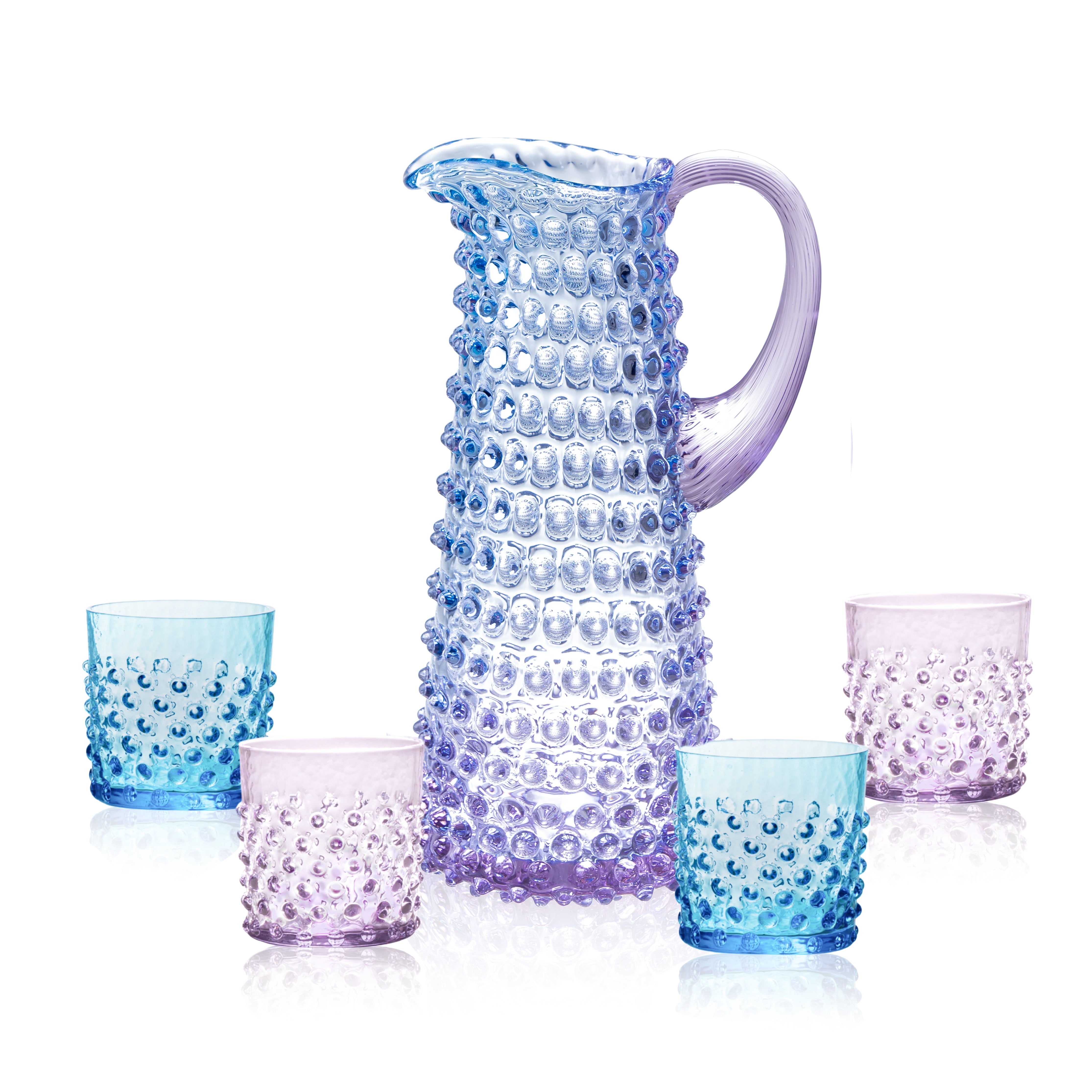 Sada Galaxy Hobnail Vysoký džbán a Whiskey Sklenice