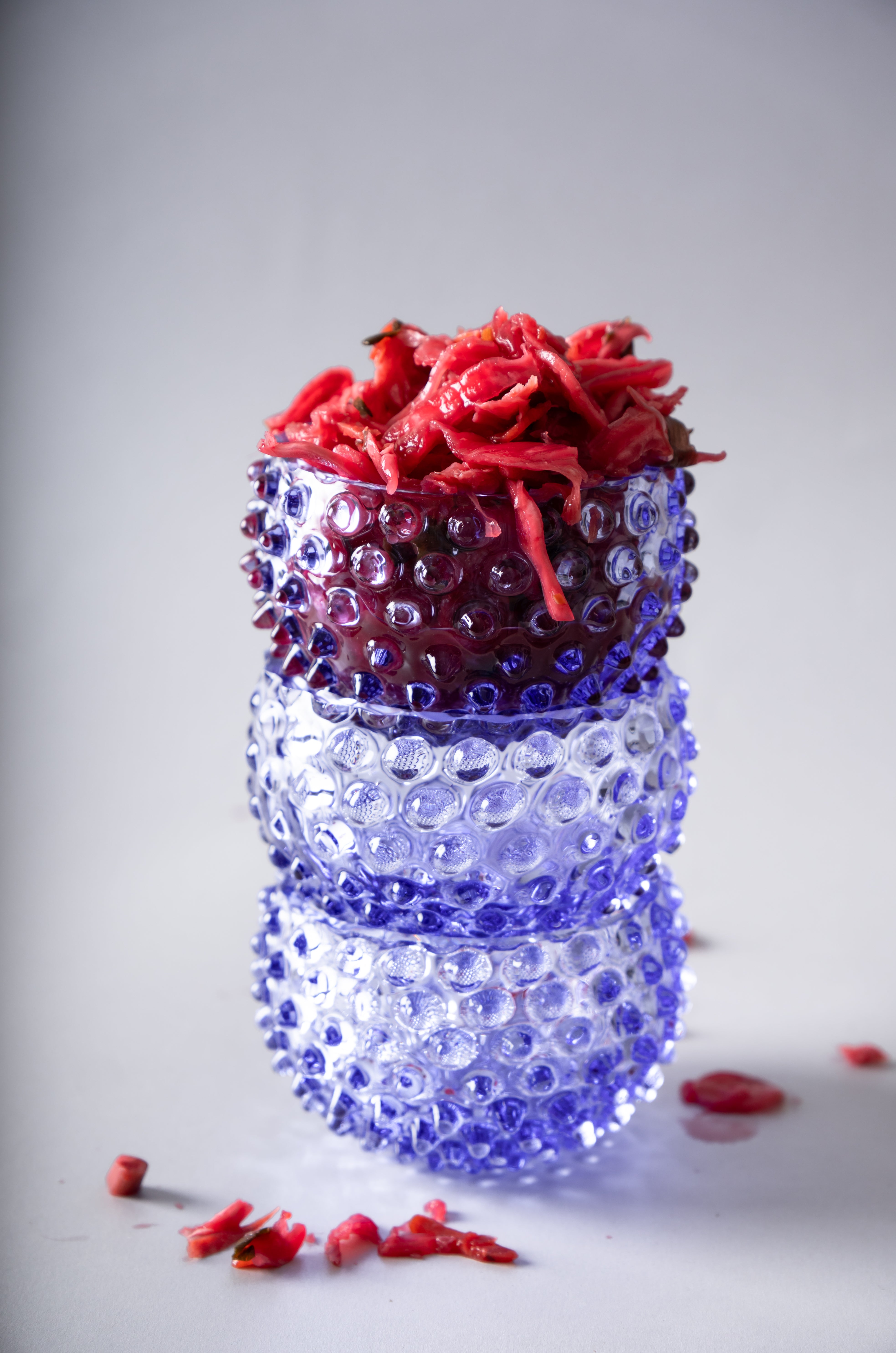 Malá Hobnail Mísa Lavender