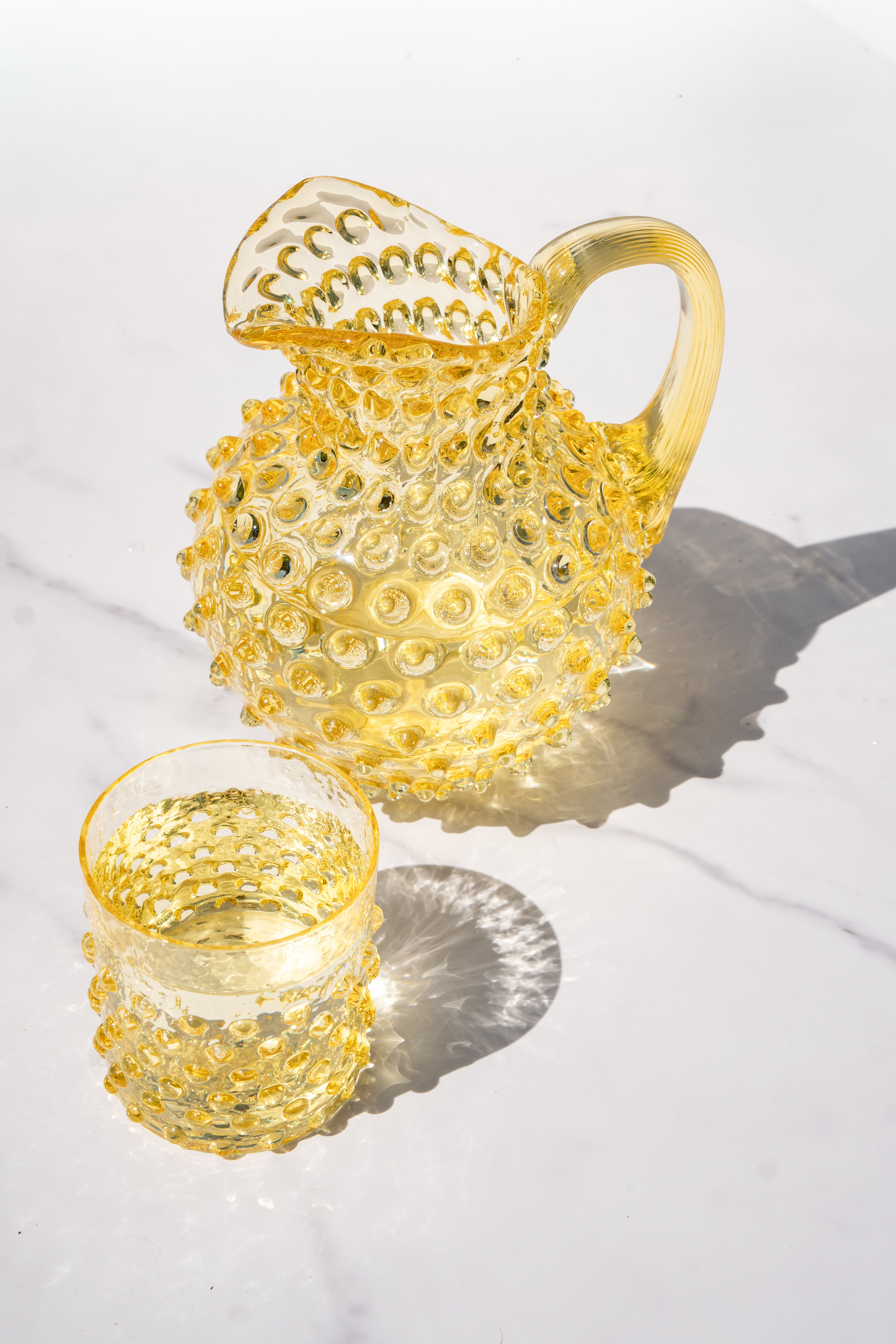 Whiskey Sklenice Hobnail Citrine