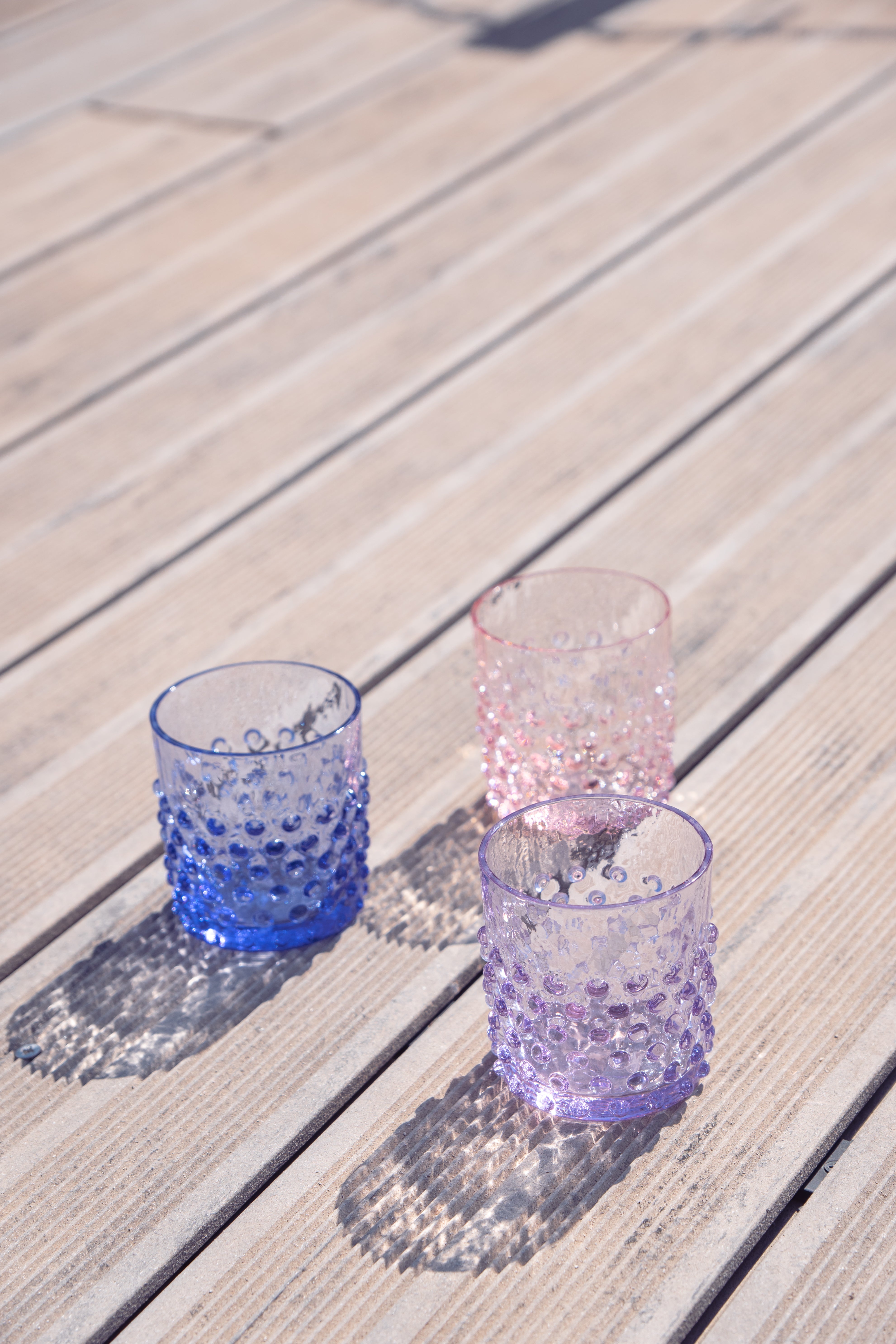 Whiskey Sklenice Hobnail Lavender