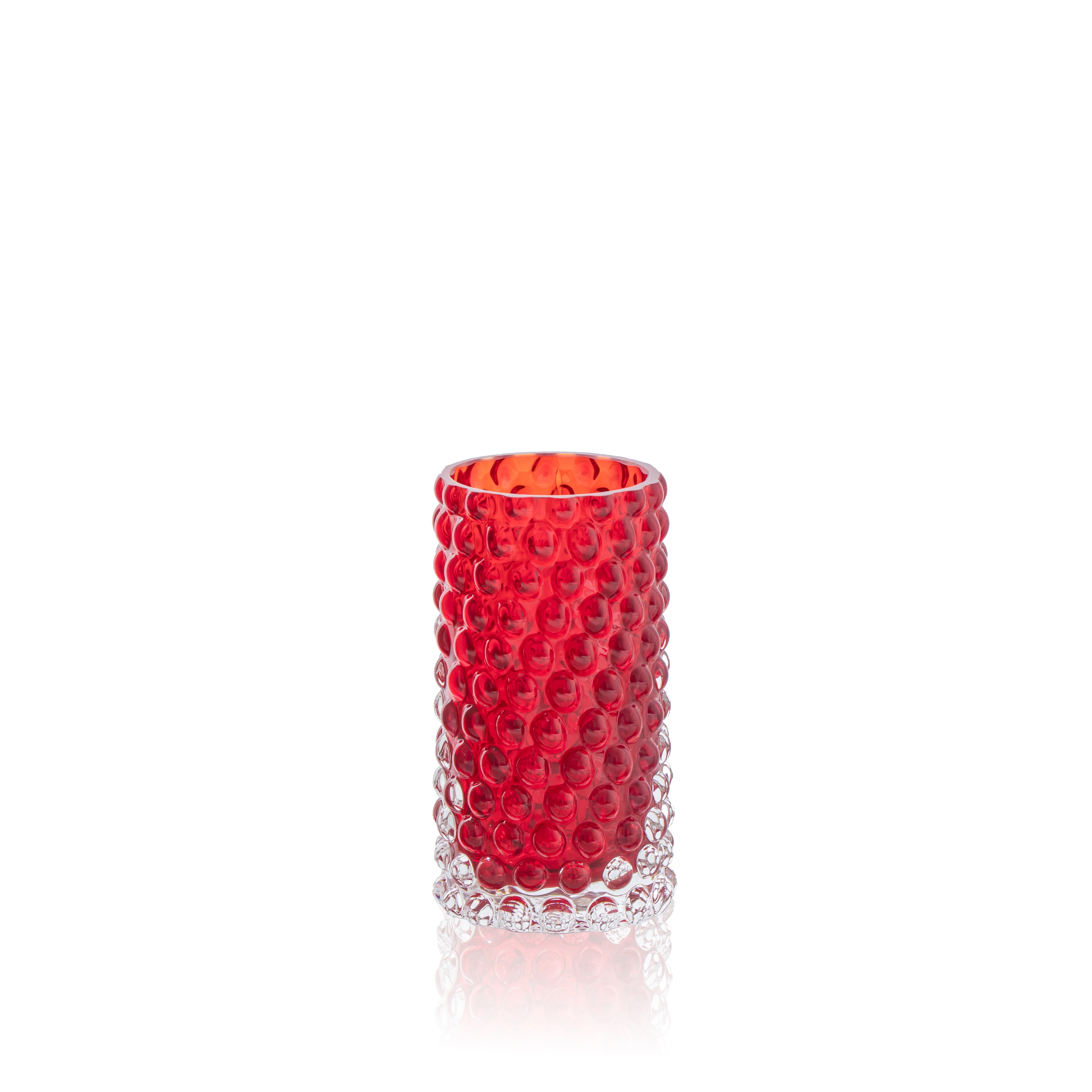 Underlay Garnet Hobnail Bud Váza