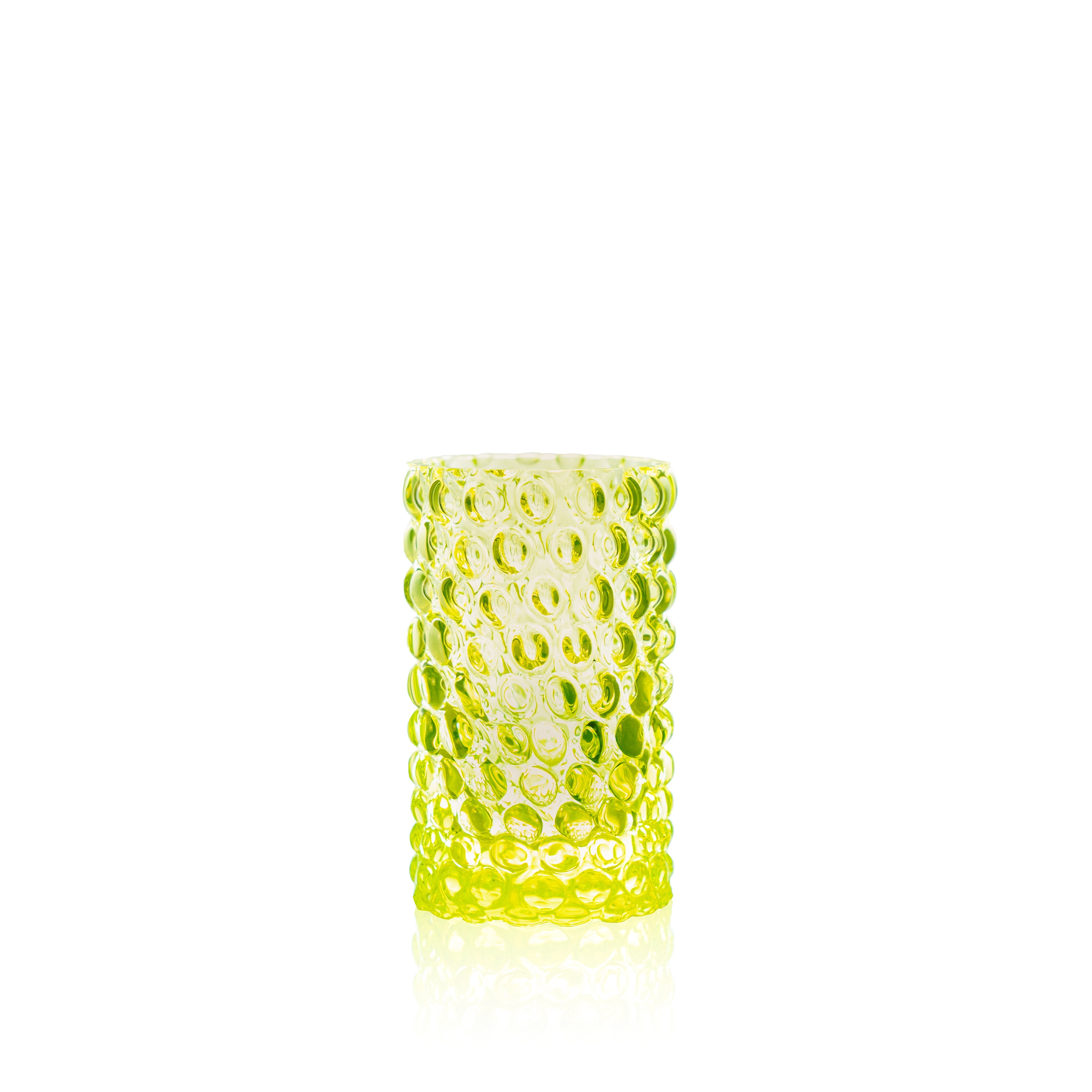 Neon Citrine Hobnail Bud Váza