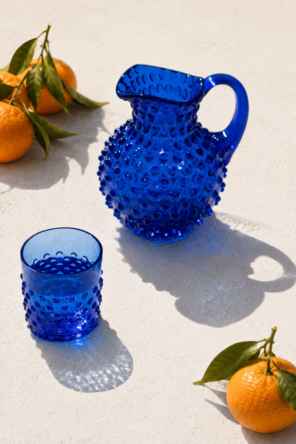 Malý Hobnail Džbán Electric Blue