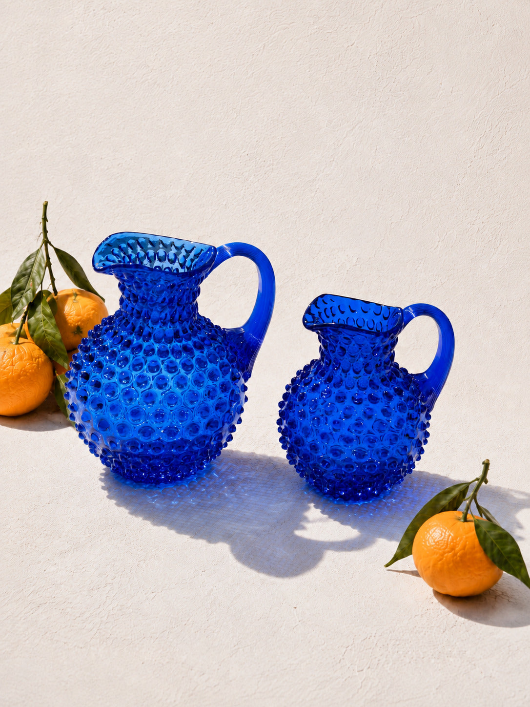 Hobnail Džbán Electric Blue
