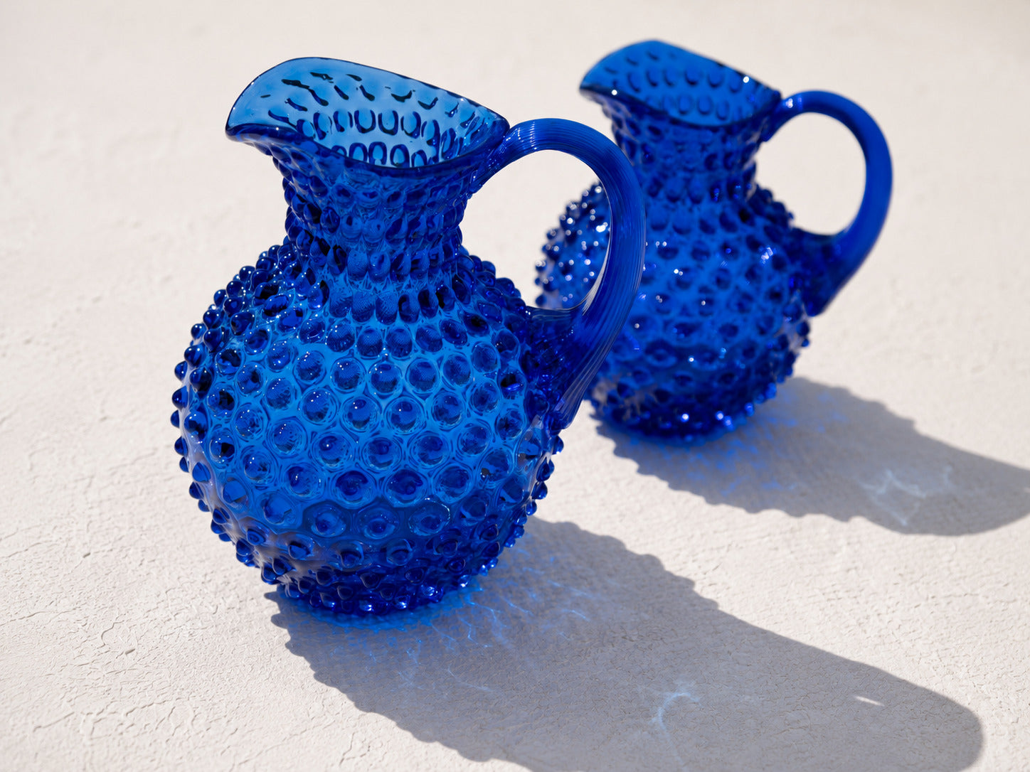Hobnail Džbán Electric Blue