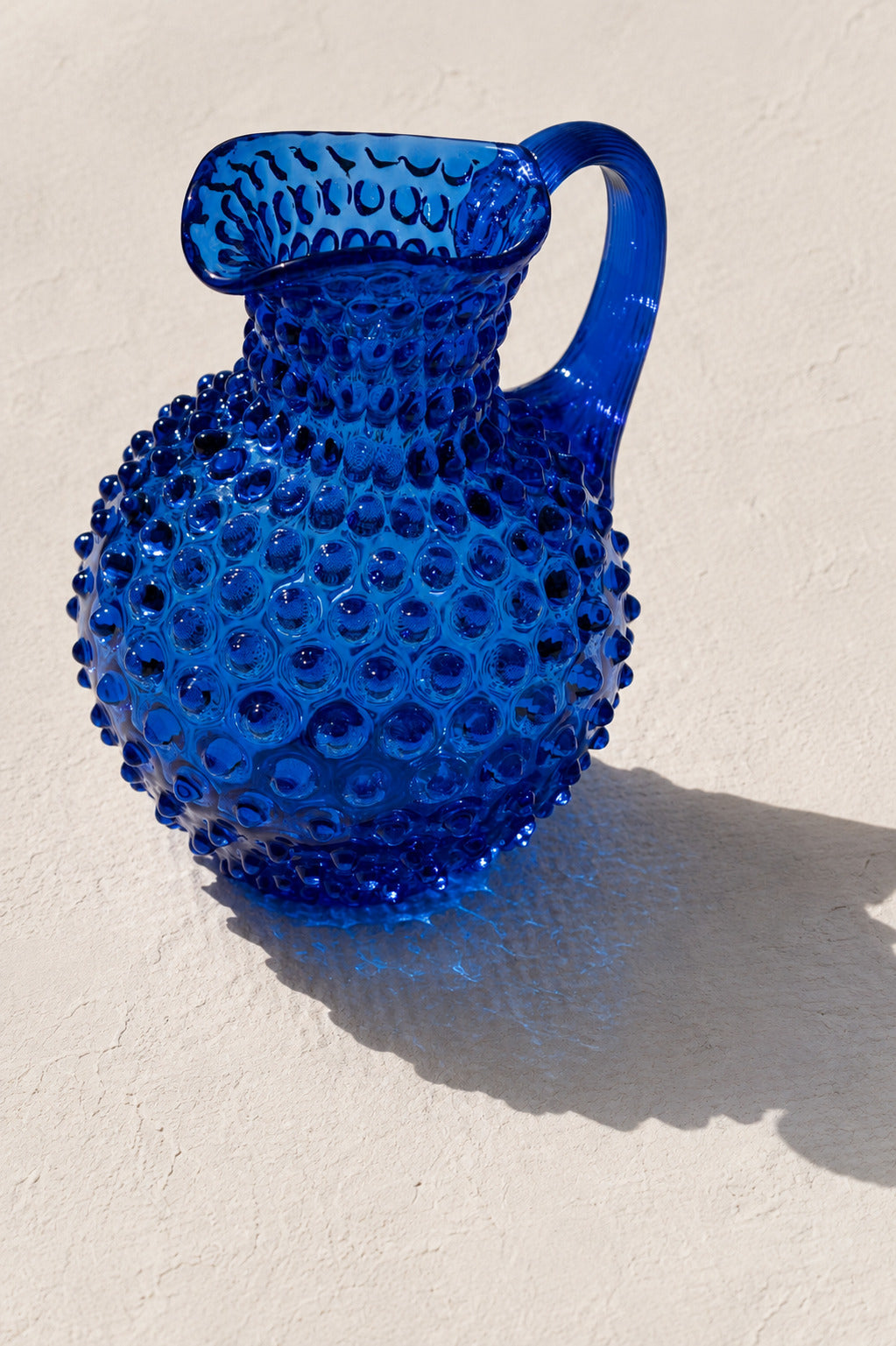 Hobnail Džbán Electric Blue