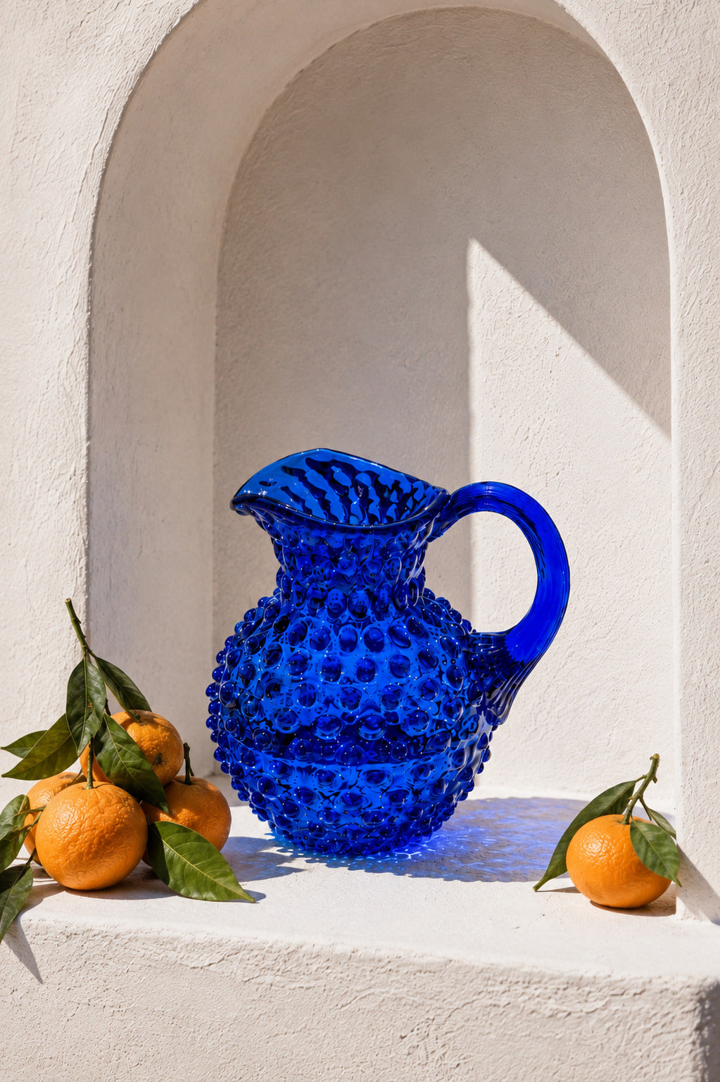 Malý Hobnail Džbán Electric Blue