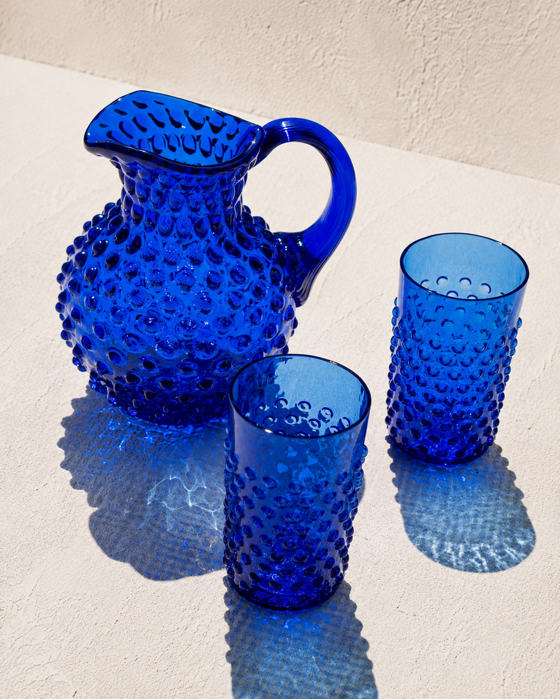 Malý Hobnail Džbán Electric Blue