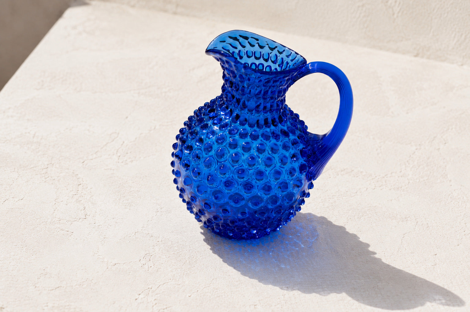 Hobnail Džbán Electric Blue