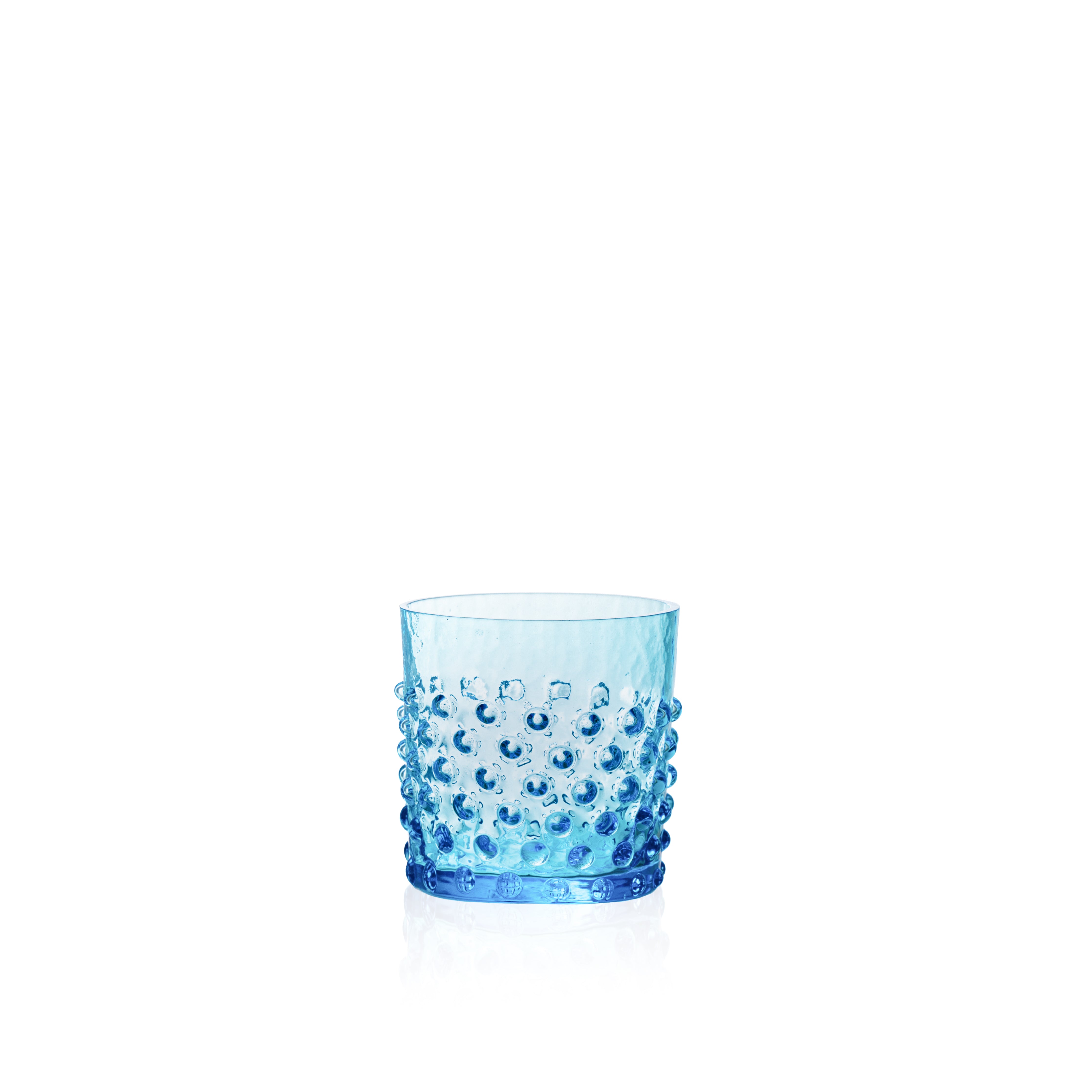 Whiskey Sklenice Hobnail Azure