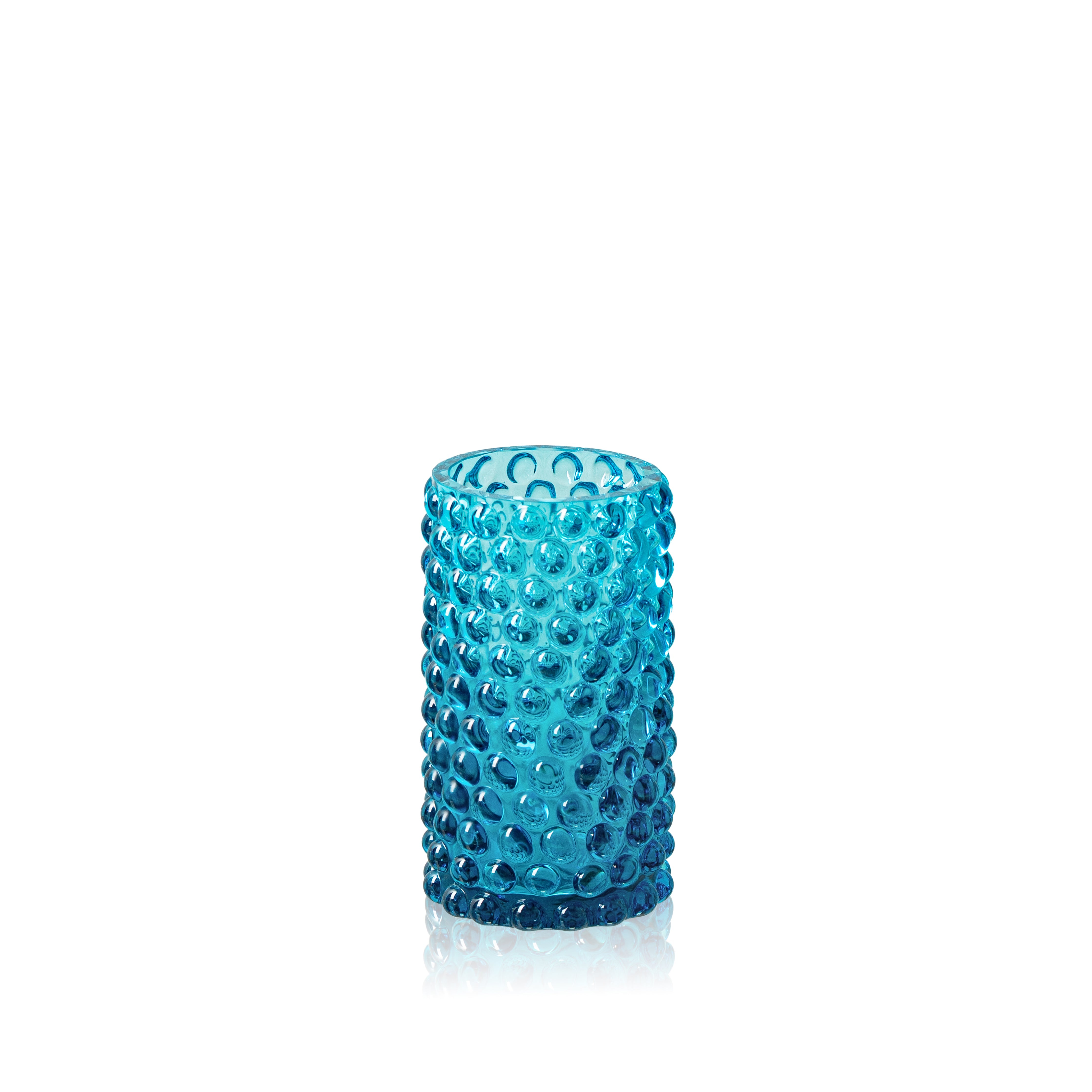Aquamarine Hobnail Bud Váza