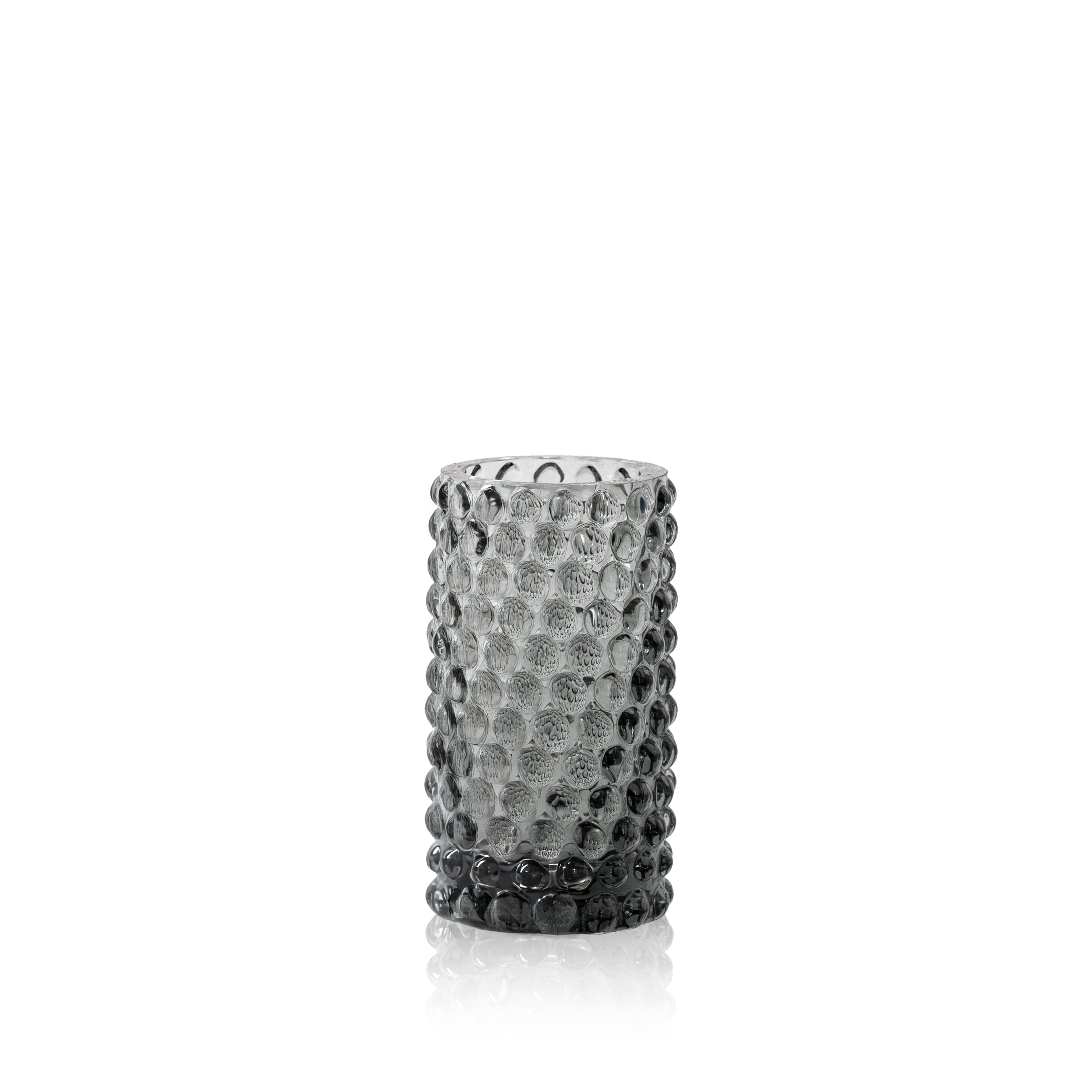 Grey Smoke Hobnail Bud Váza
