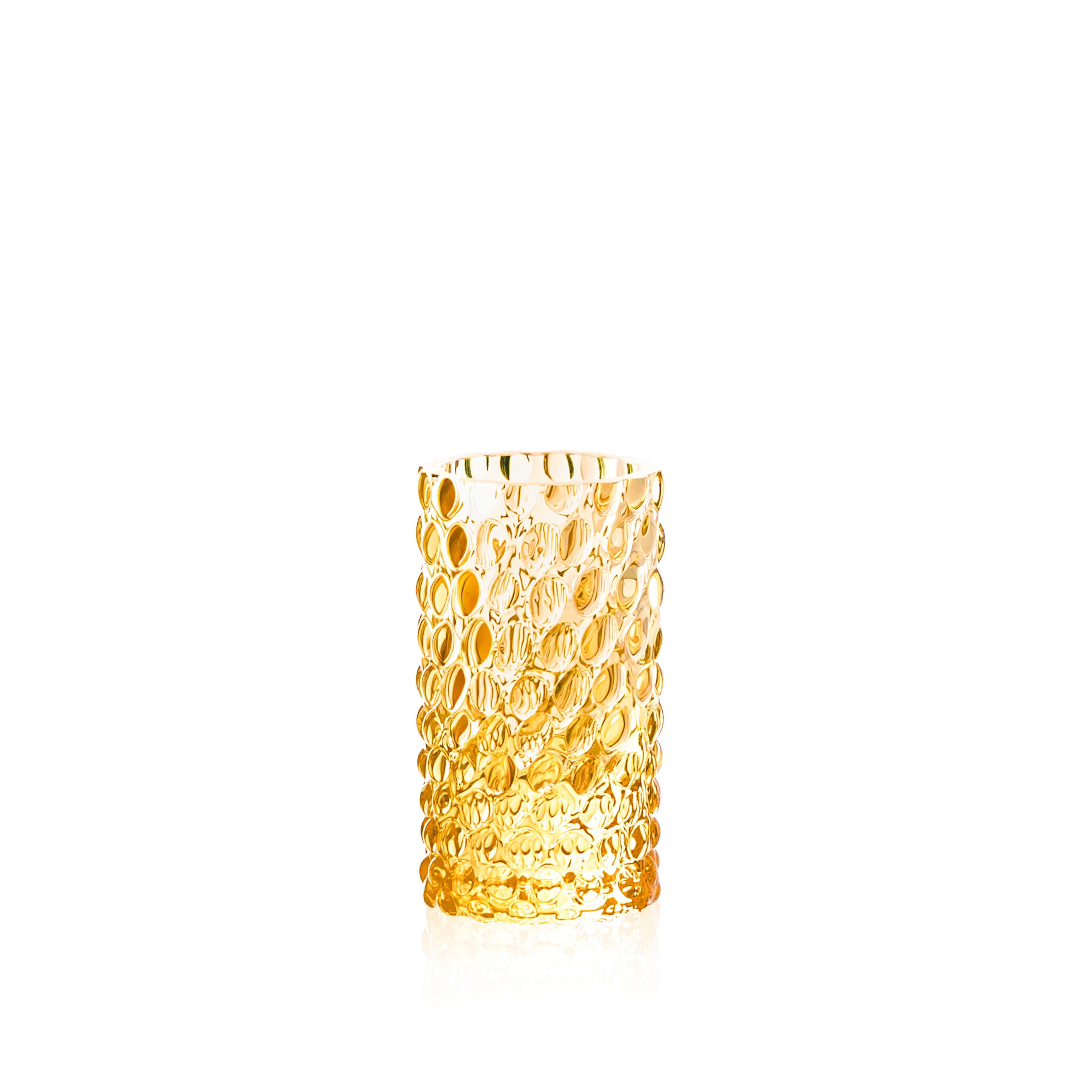 Underlay Amber Hobnail Bud Váza