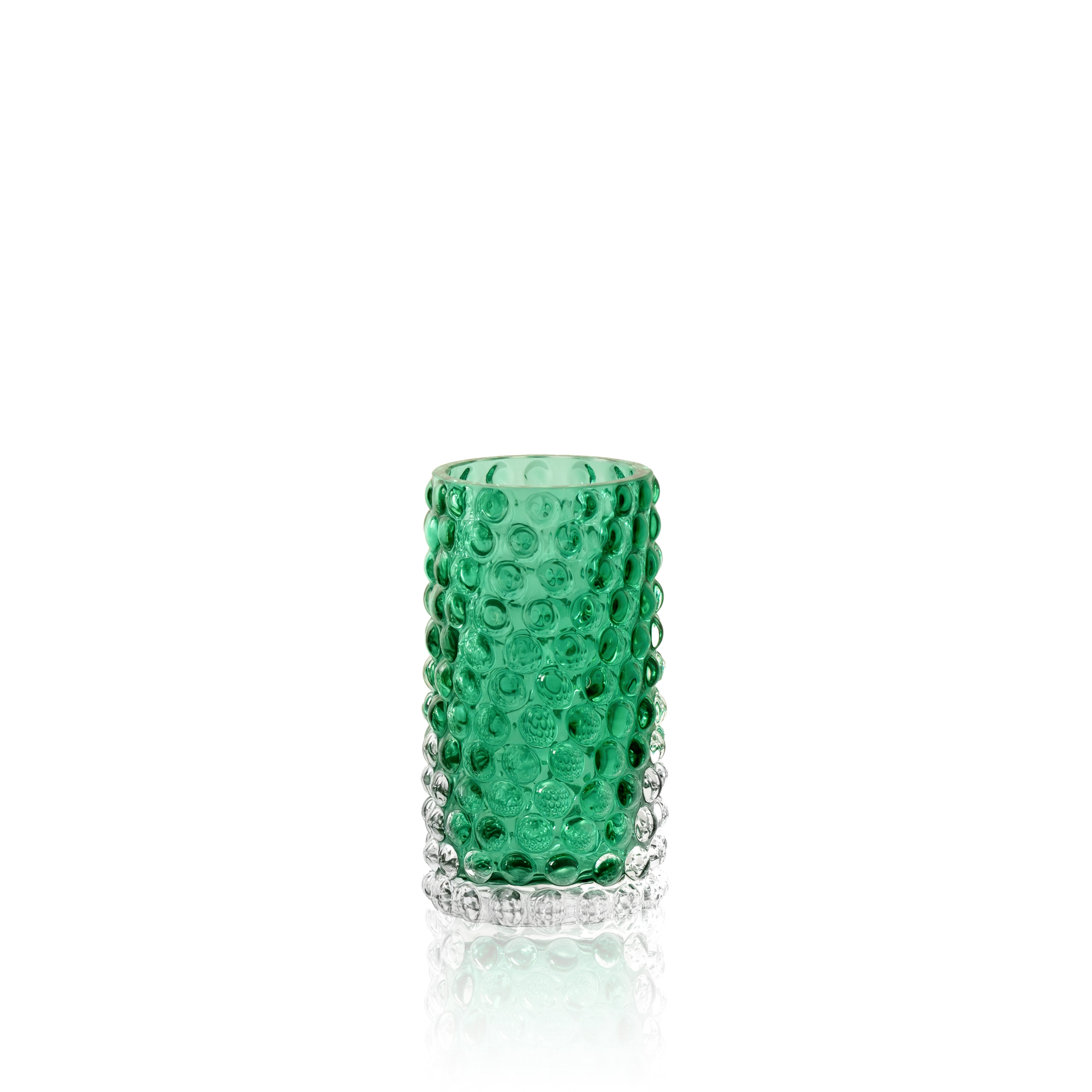 Underlay Dark Green Hobnail Bud Váza