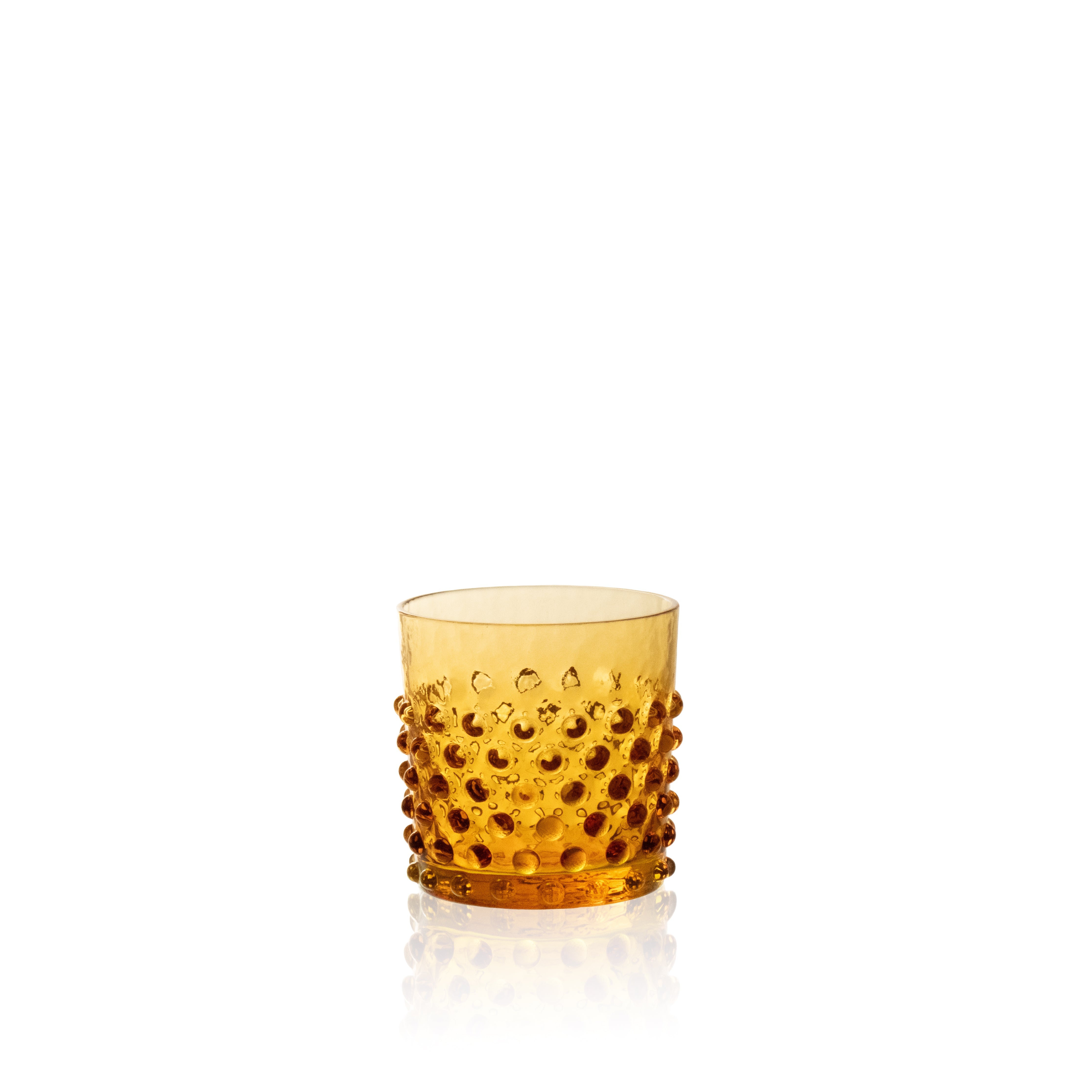 Whiskey Sklenice Hobnail Amber