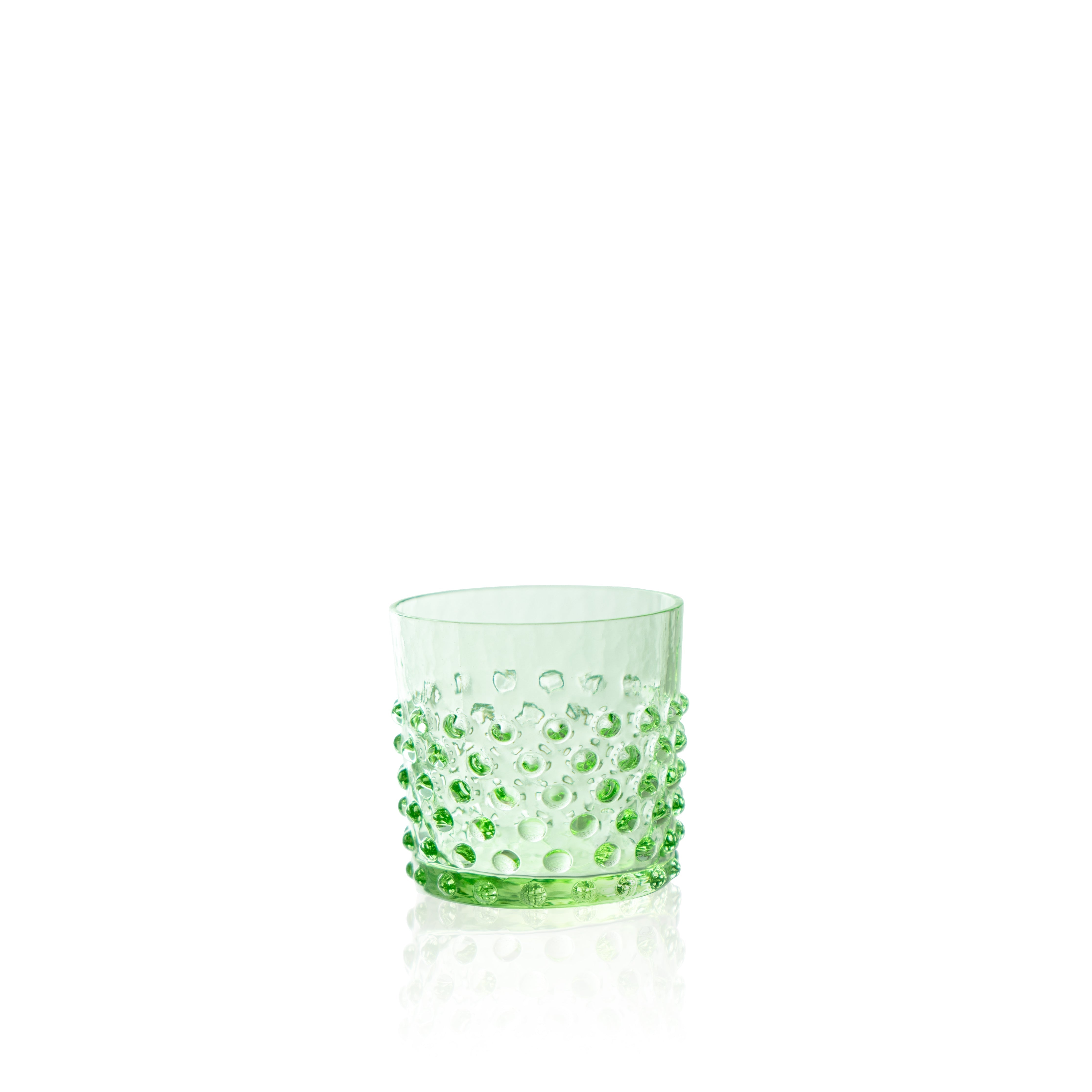 Whiskey Sklenice Hobnail Light Green
