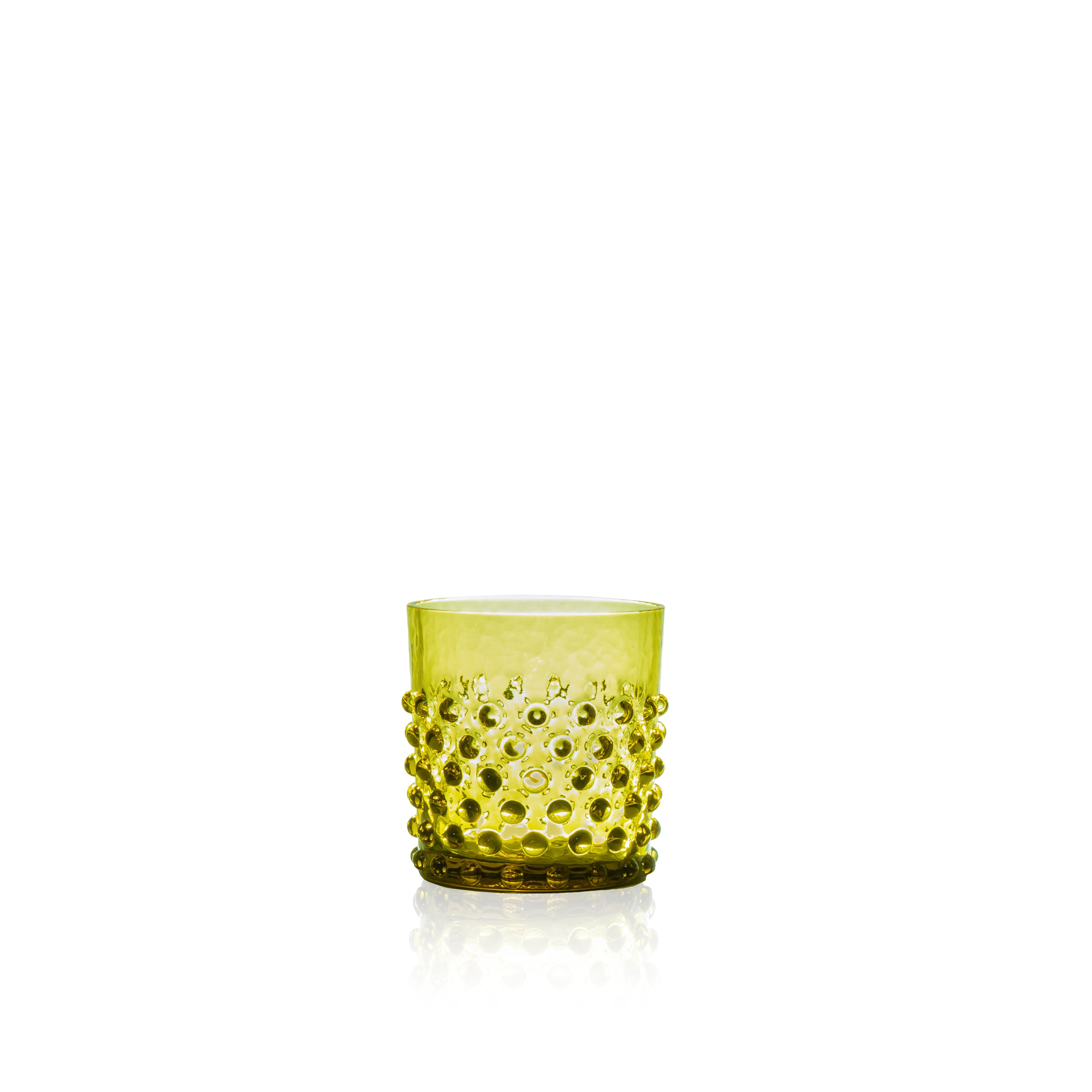 Whiskey Sklenice Hobnail Bonsai Green