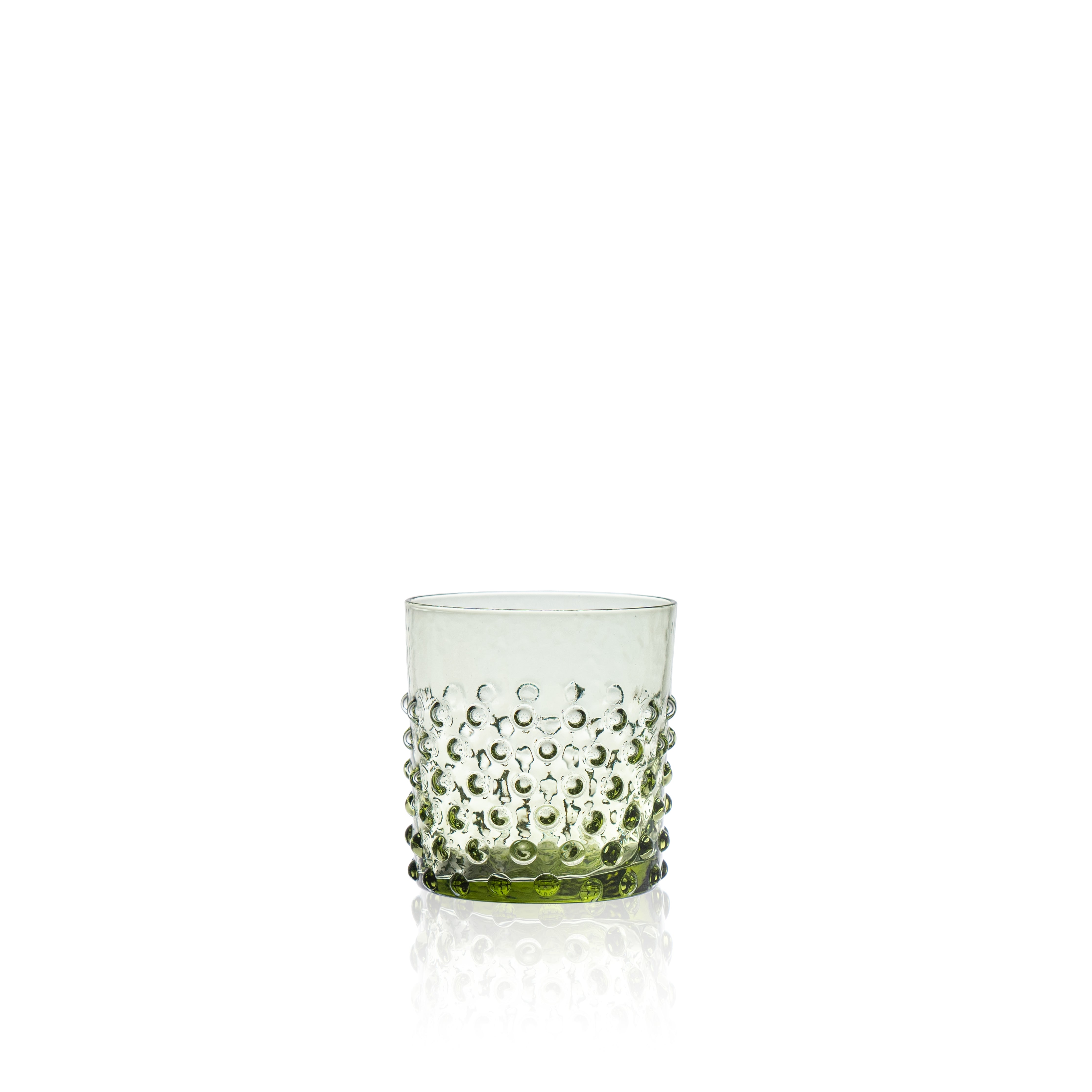 Whiskey Sklenice Hobnail Olive Green