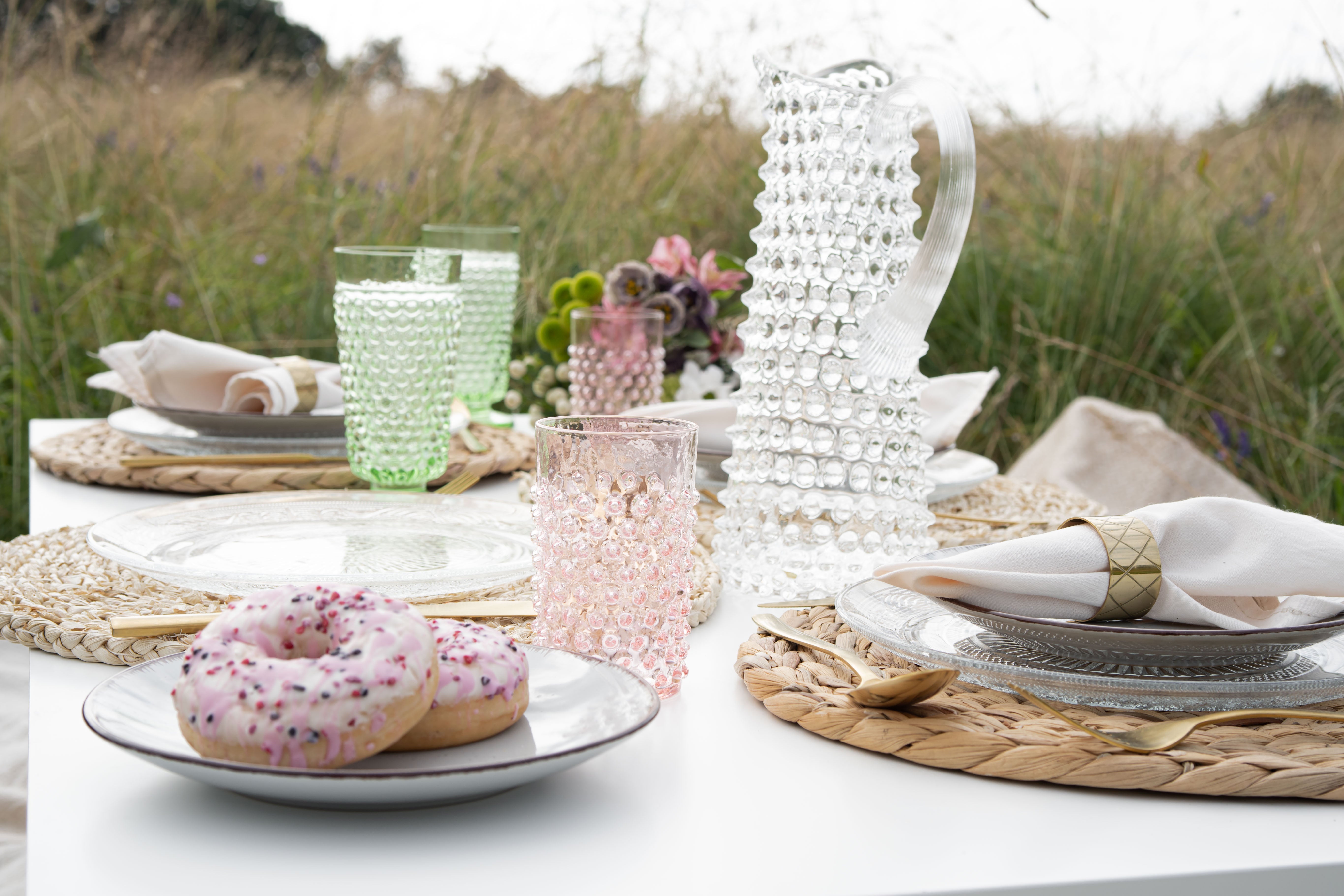 Sklenice Hobnail Rosaline
