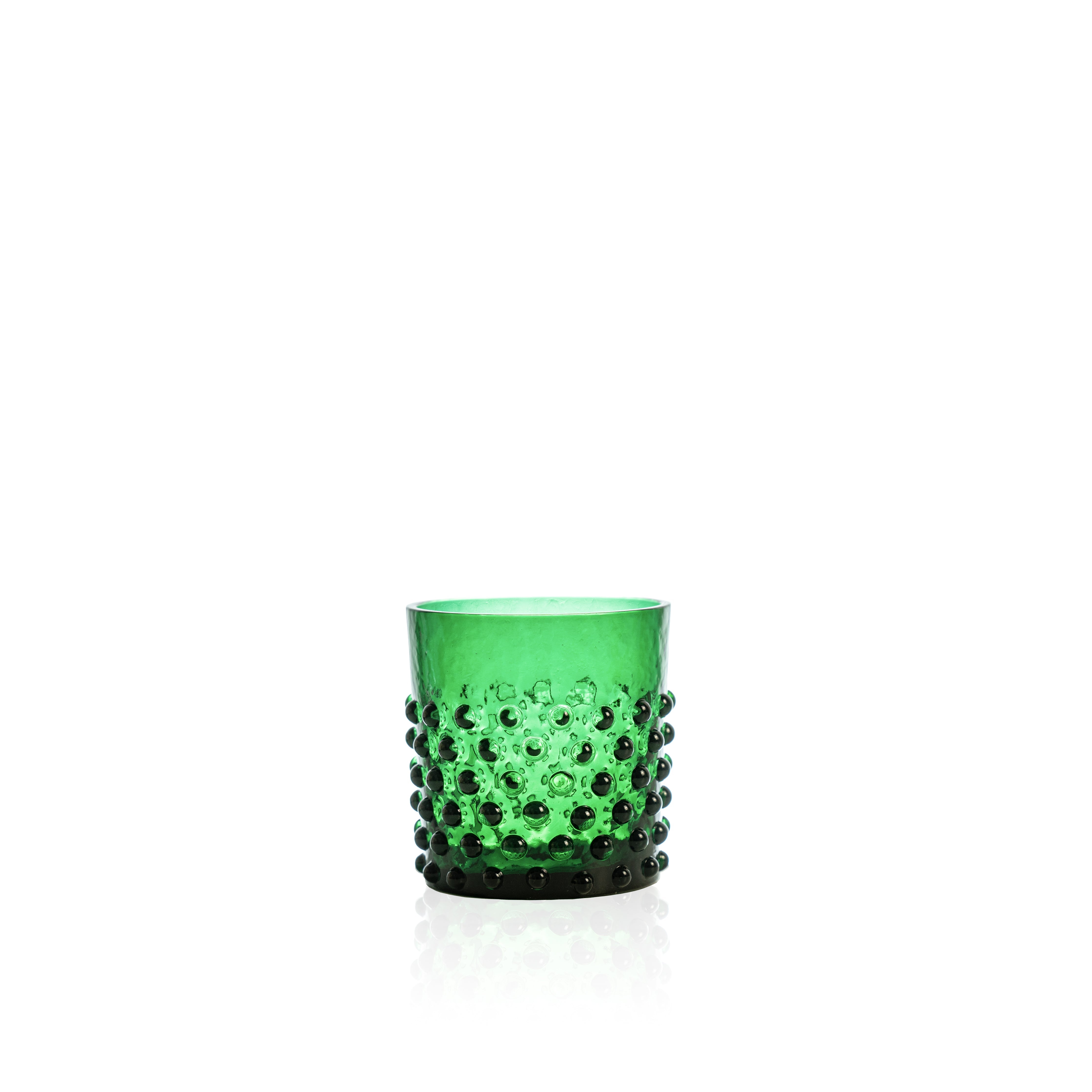 Whiskey Sklenice Hobnail Dark Green
