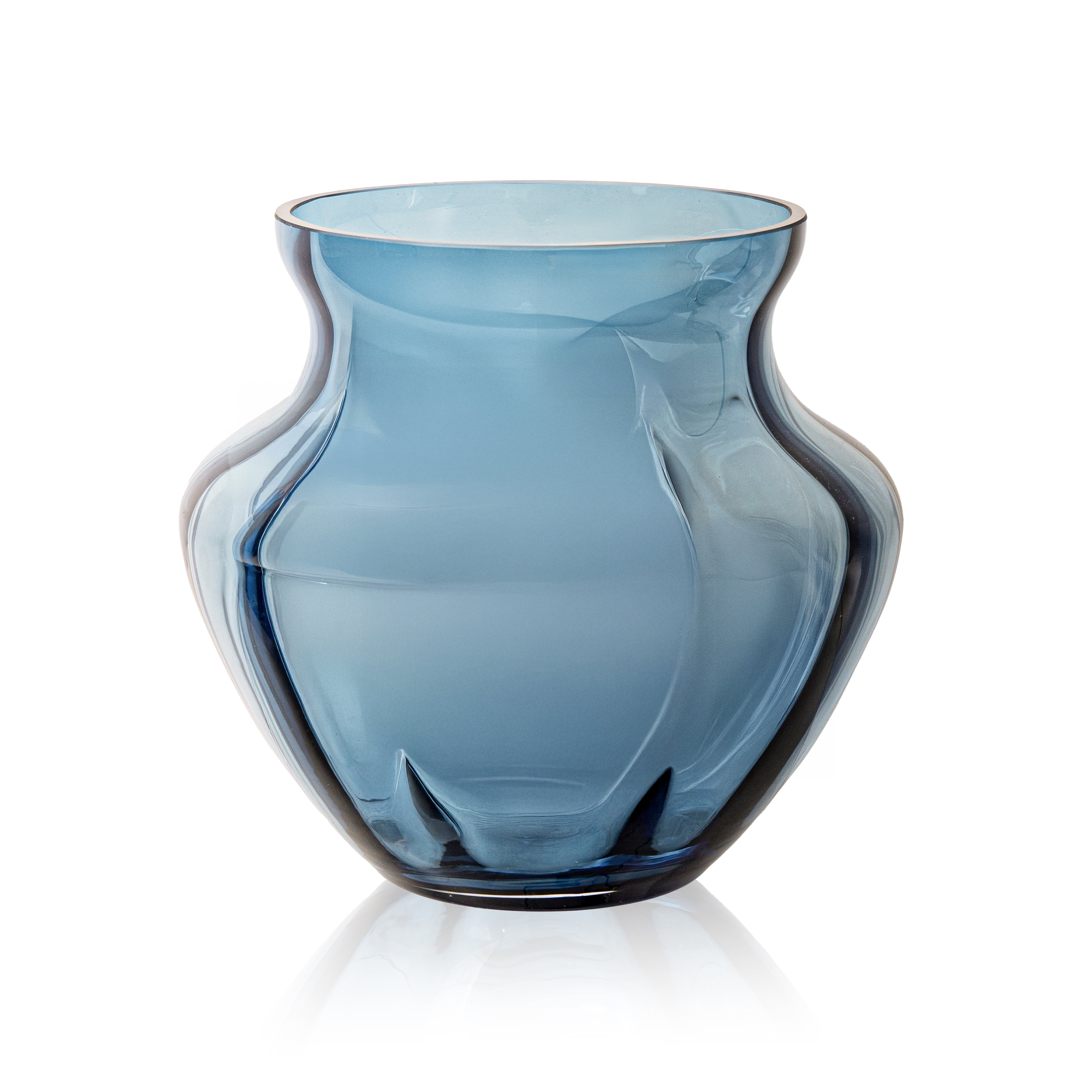 Marika Velká Váza Underlay Blue Smoke