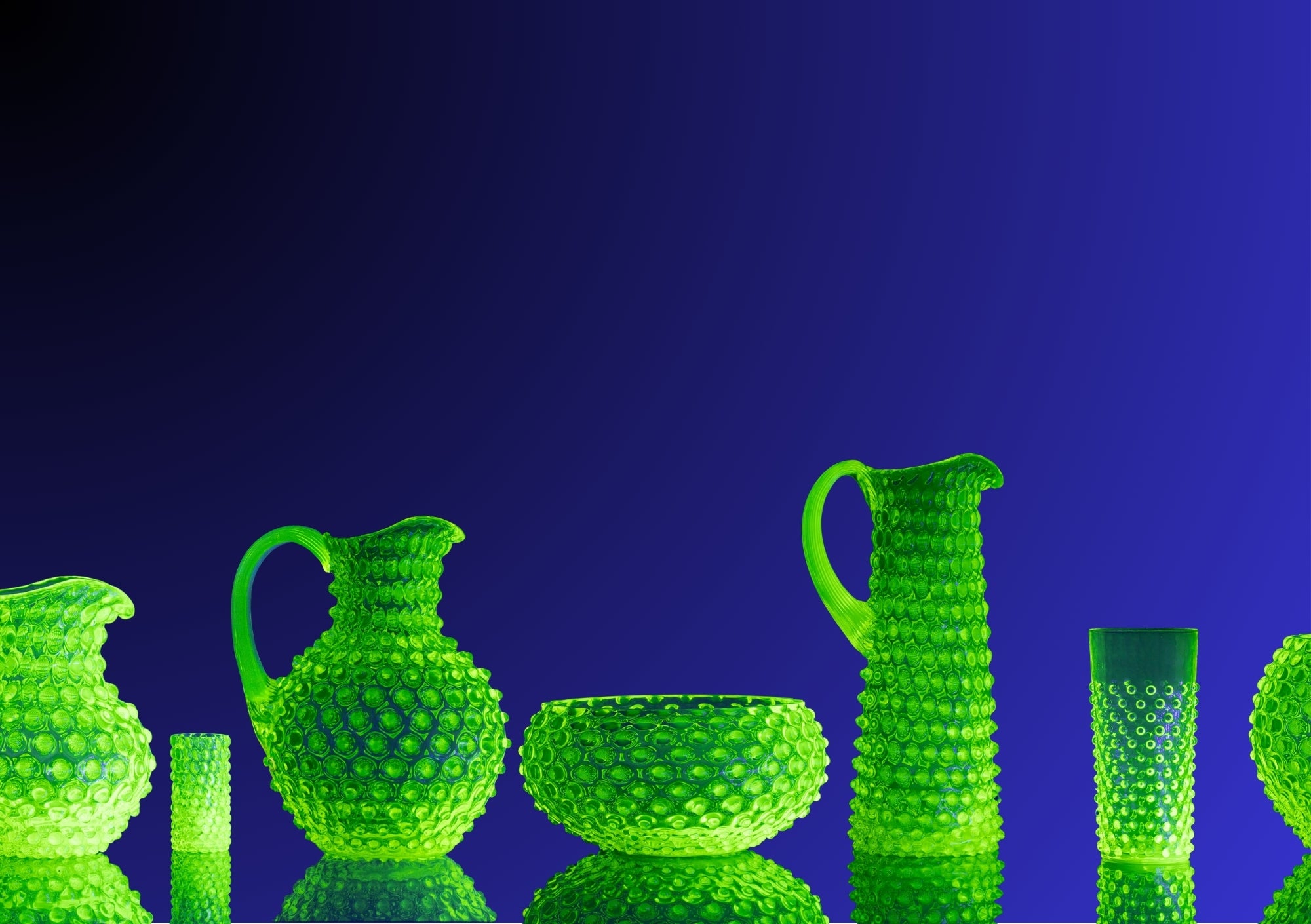 Hobnail Džbán Neon Citrine