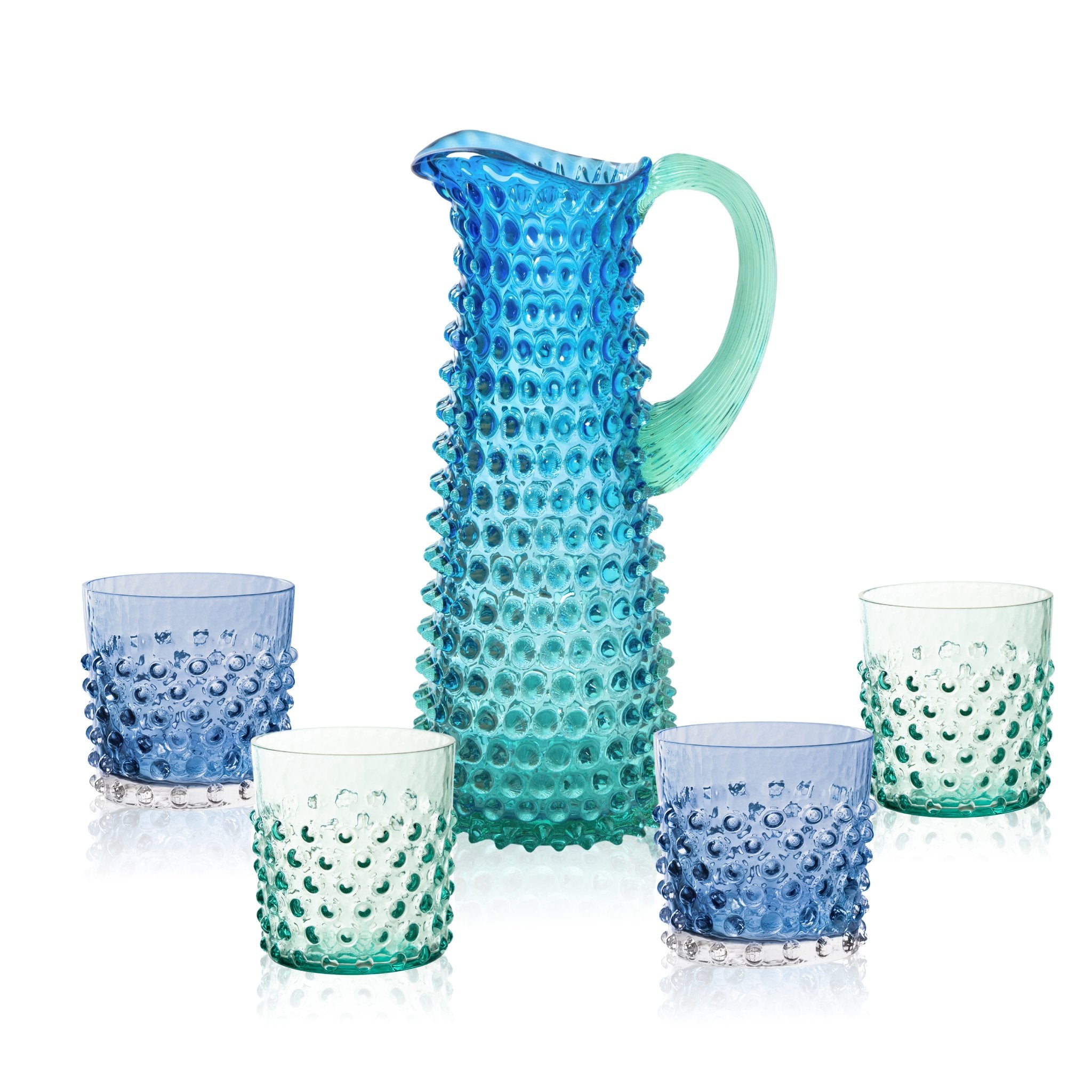 Sada Ocean Hobnail Vysoký Džbán a Whiskey Sklenice