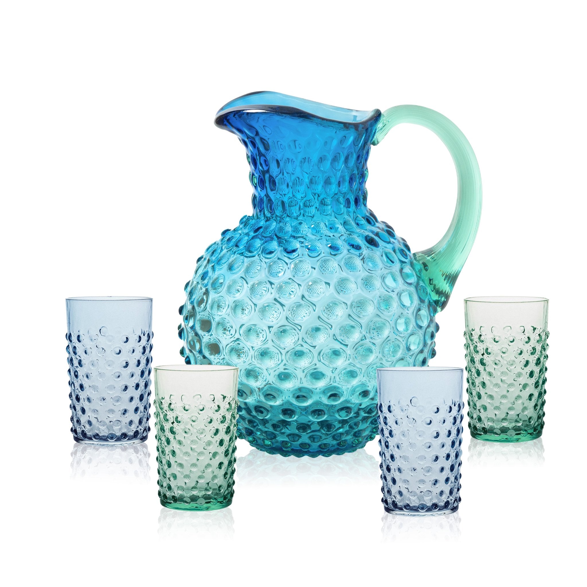 Sada Ocean Hobnail Džbán a Sklenice