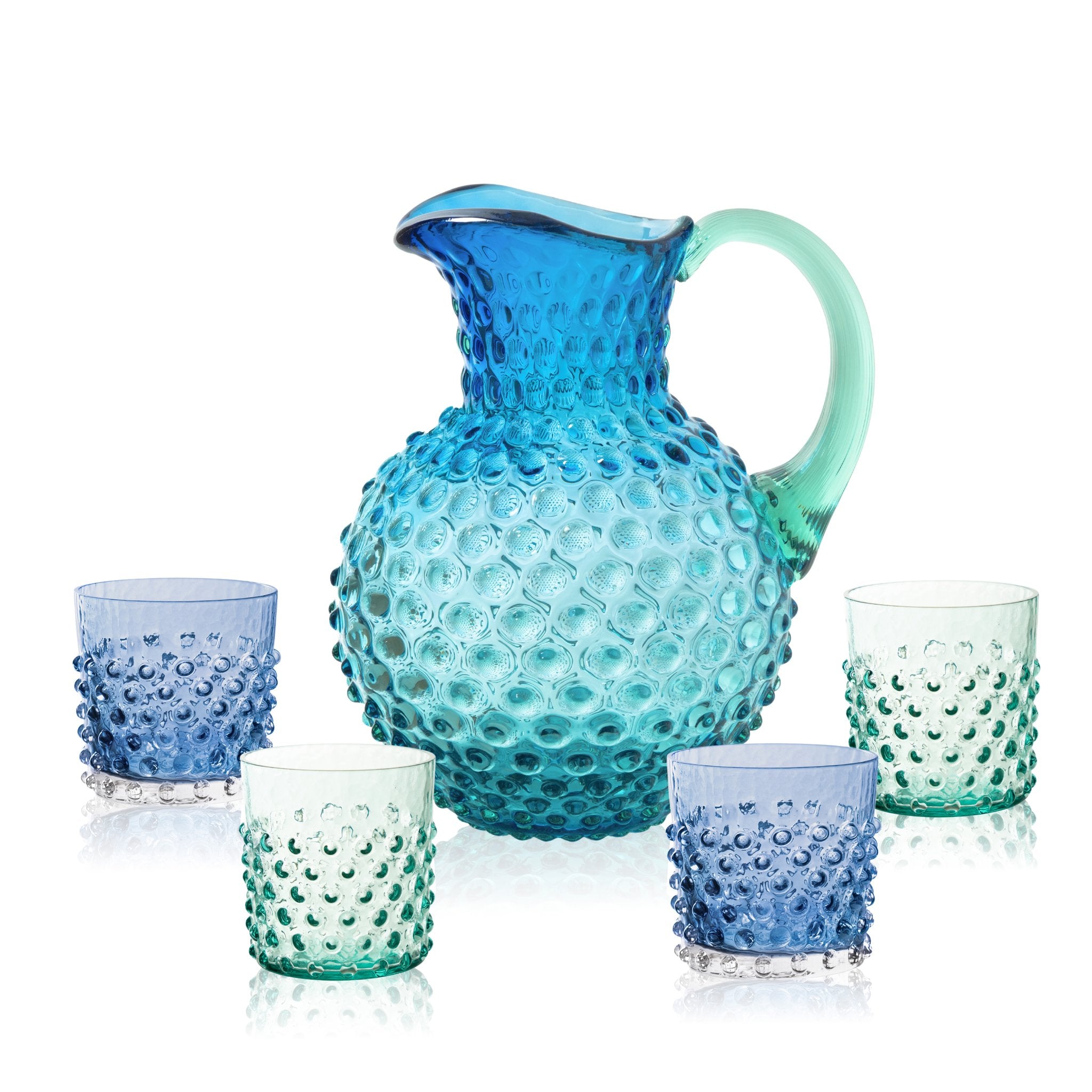 Sada Ocean Hobnail Džbán a Whiskey Sklenice