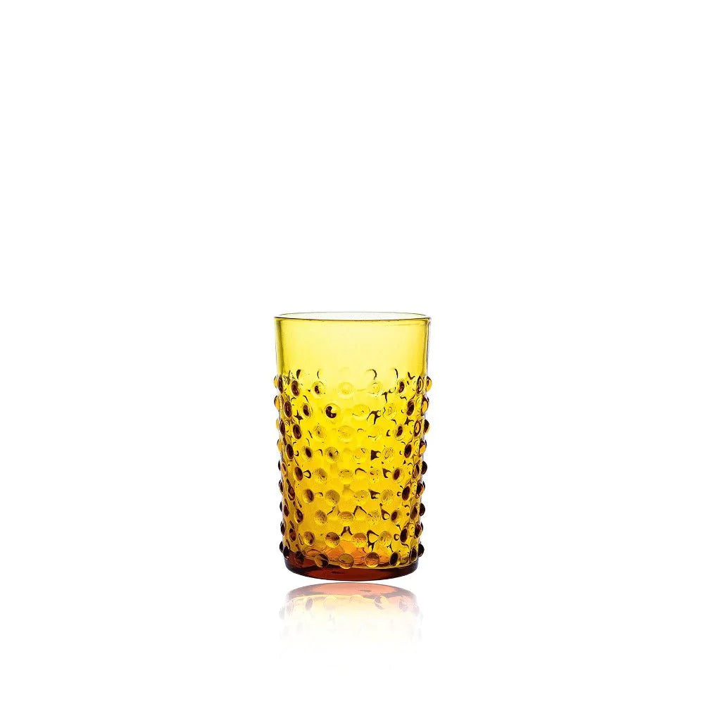Sklenice Hobnail Amber